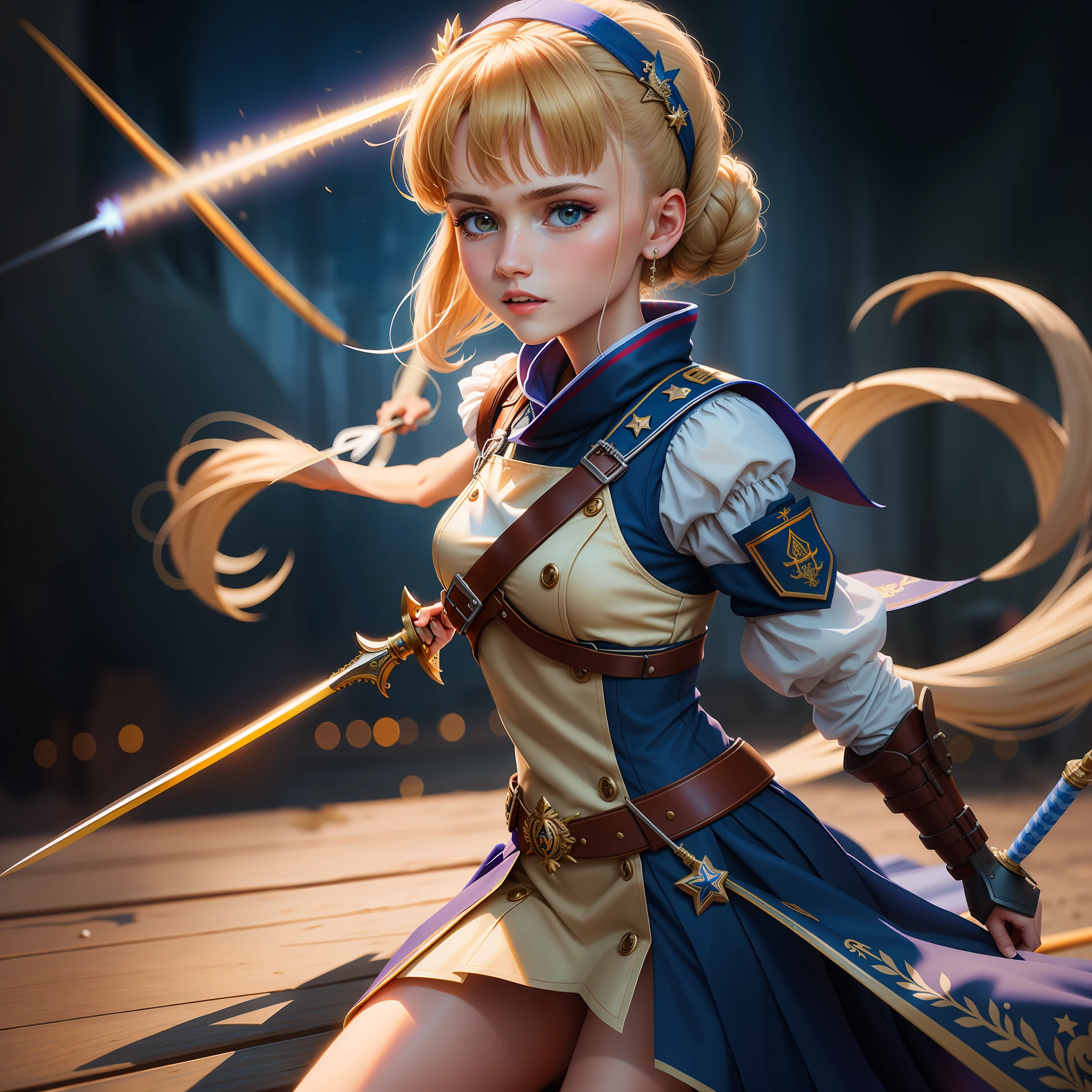 Baillerina using weapon