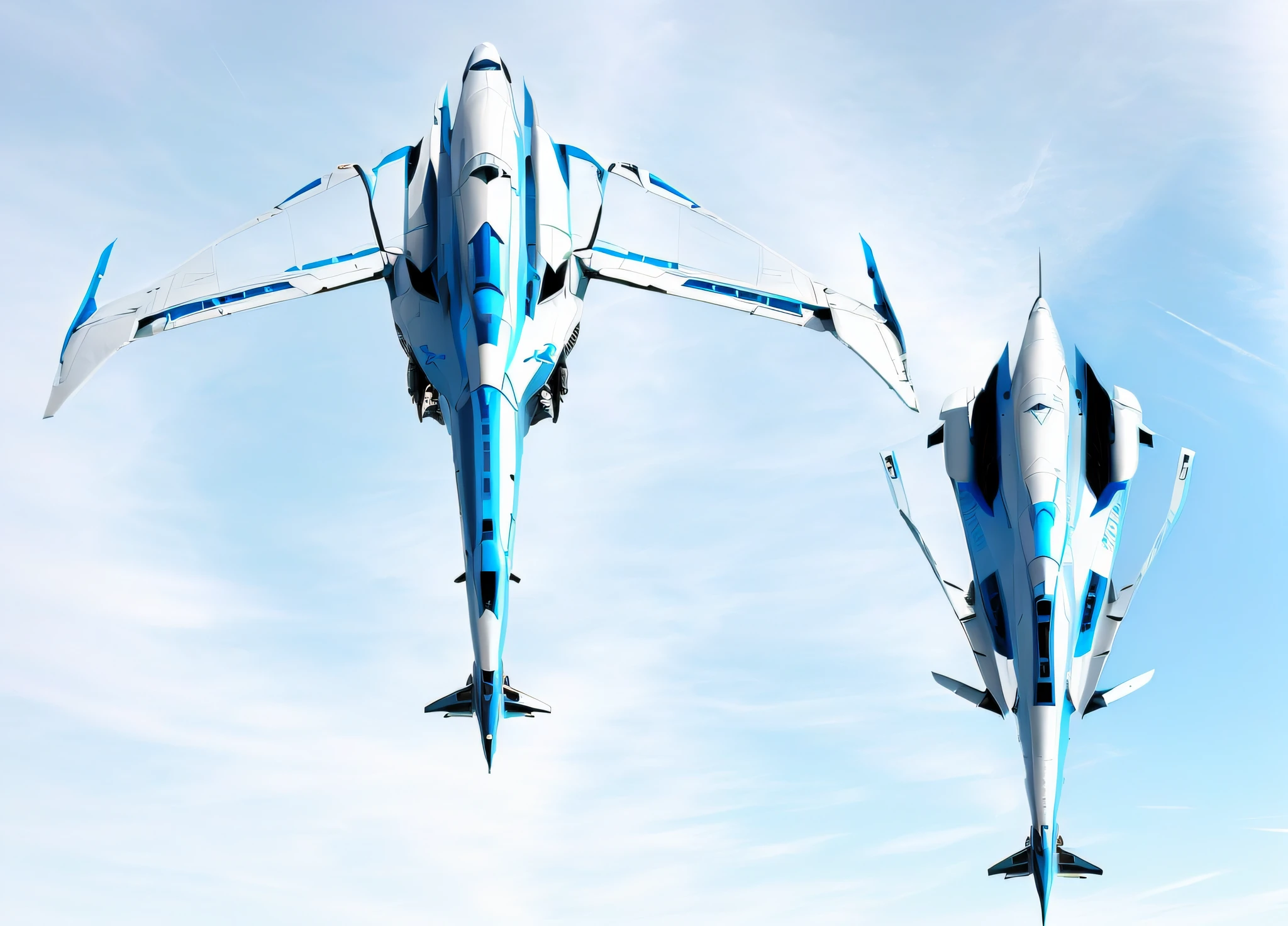 Closeup of airplane rendering with propeller on white background, real airplane rendering, light blue black matching, cg, real, minimalism, spaceship concept art, stylish interceptor silhouette, sharp design spaceship sketch, smooth design spaceship sketch, spaceship design, futuristic starship, rendering, original concept art, Boeing concept art, ray tracing concept art, Valkyrie fighter, sci-fi spaceship