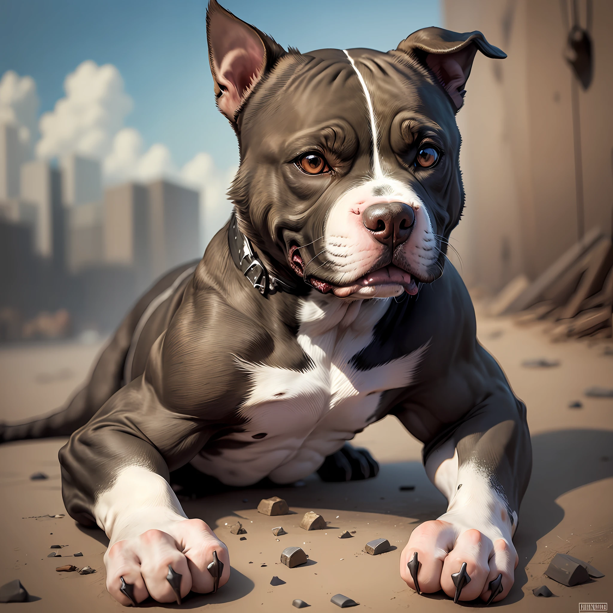 an angry pit bull --auto --s2