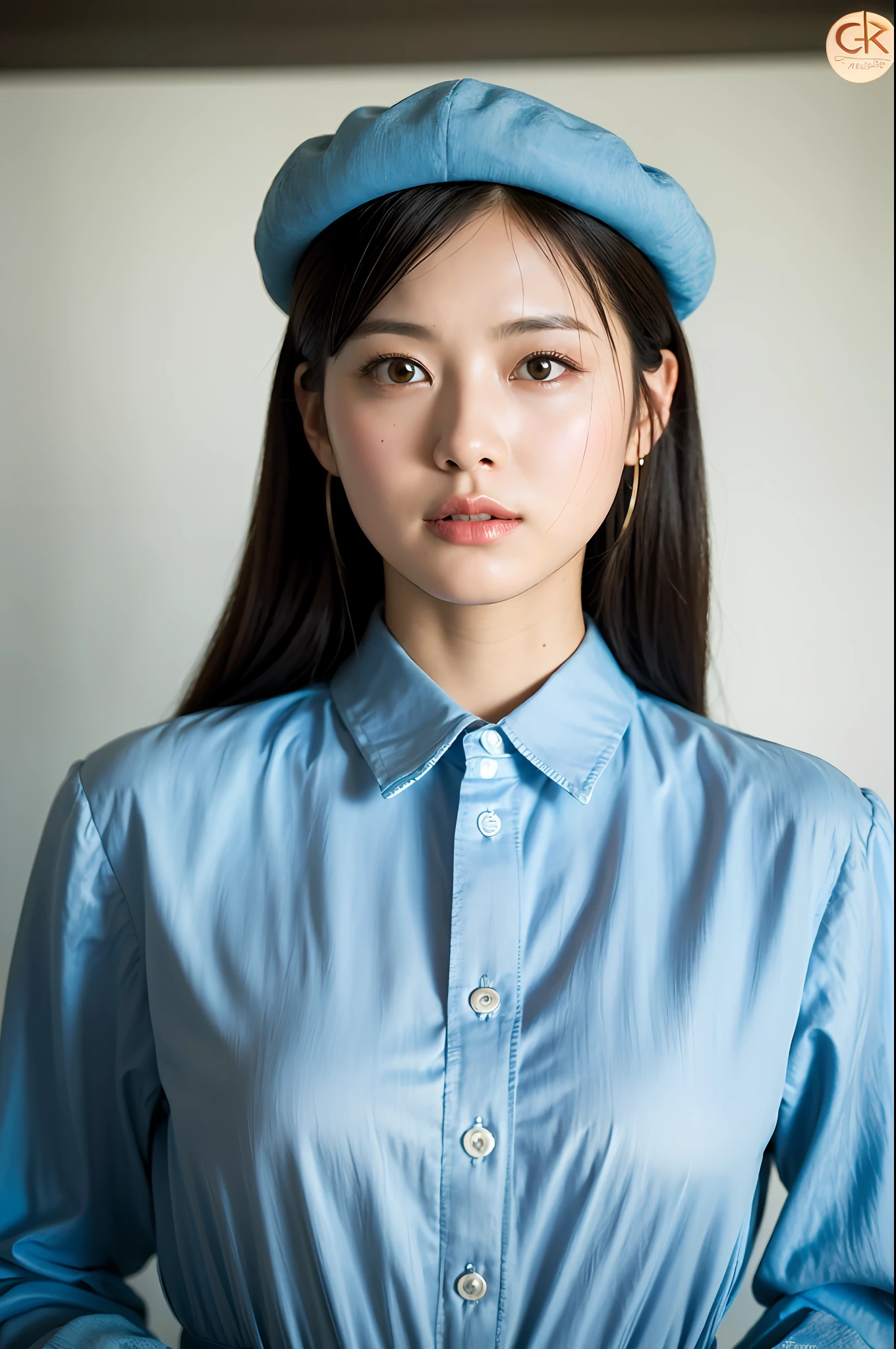 ((8k:1.27), top quality, masterpiece, super high definition: 1.2) Cute Japan Woman Pictures (Beautiful:1.1) (Sci-Fi Warrior Woman: 1.1) Space Soldier, (Beret: 1.61) (Shirt: 1.1) Complex and elegant, fantasy, detail, geometric patterns by Greg Lutkowski and Alphonse Mucha, gradient lighting