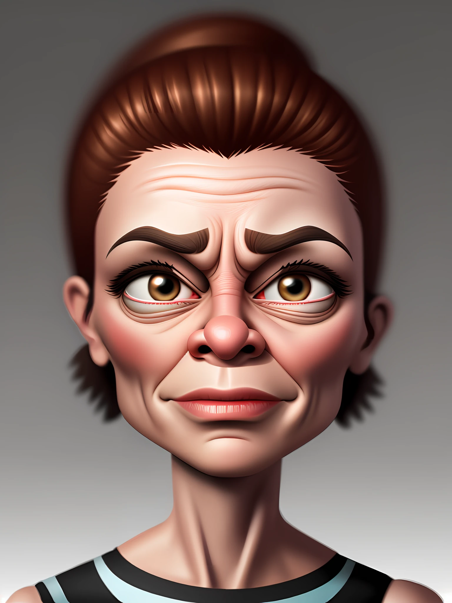 create an ultra realistic caricature in 4k