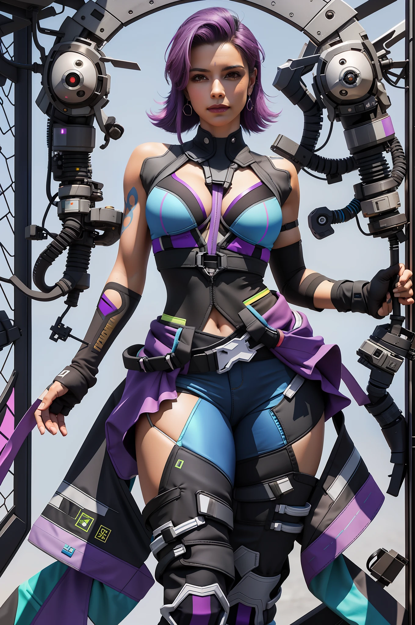 Sombra with perfect hands, perfect body, realistic