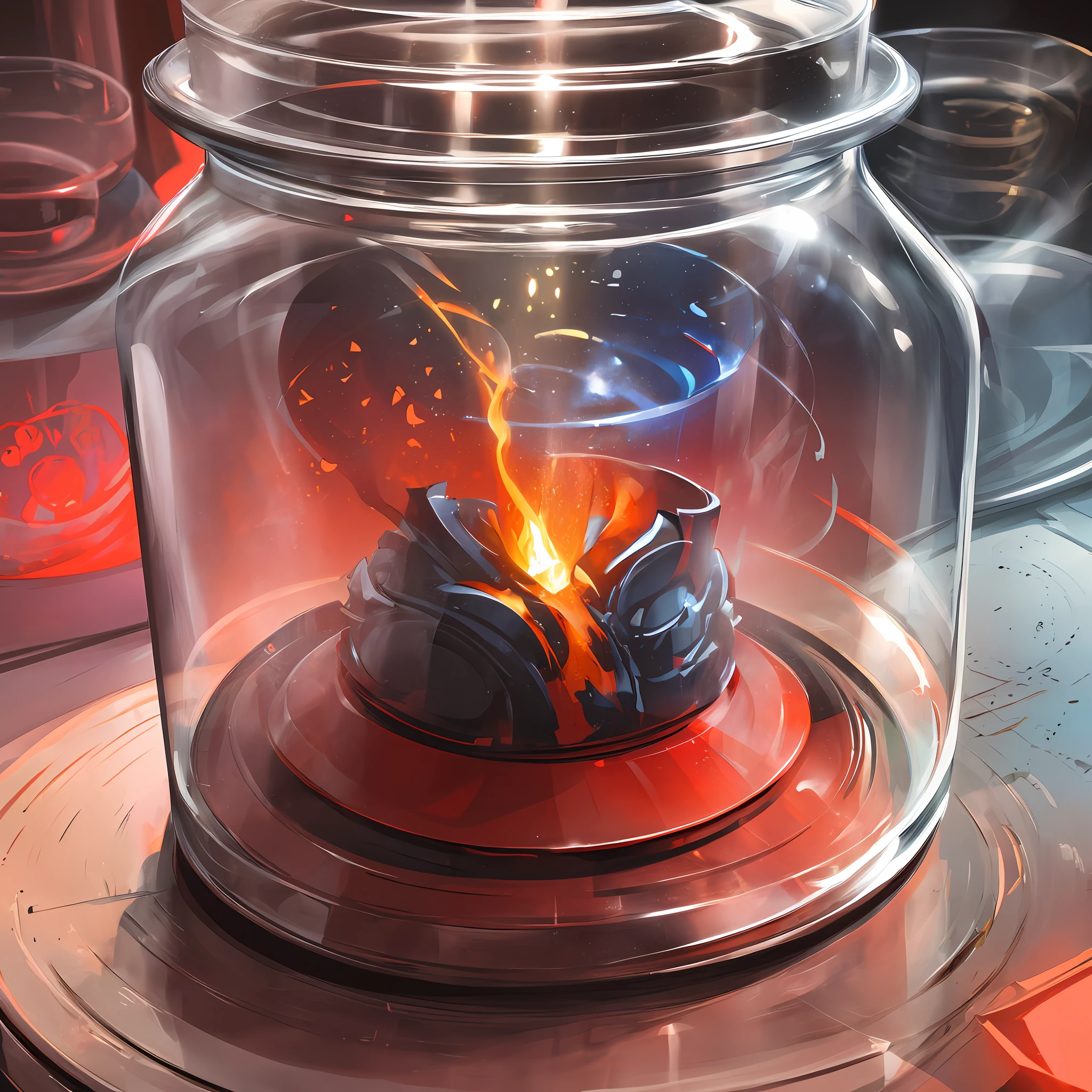 (enclosed scifi magic jar:1.1, glowing red:1.2)