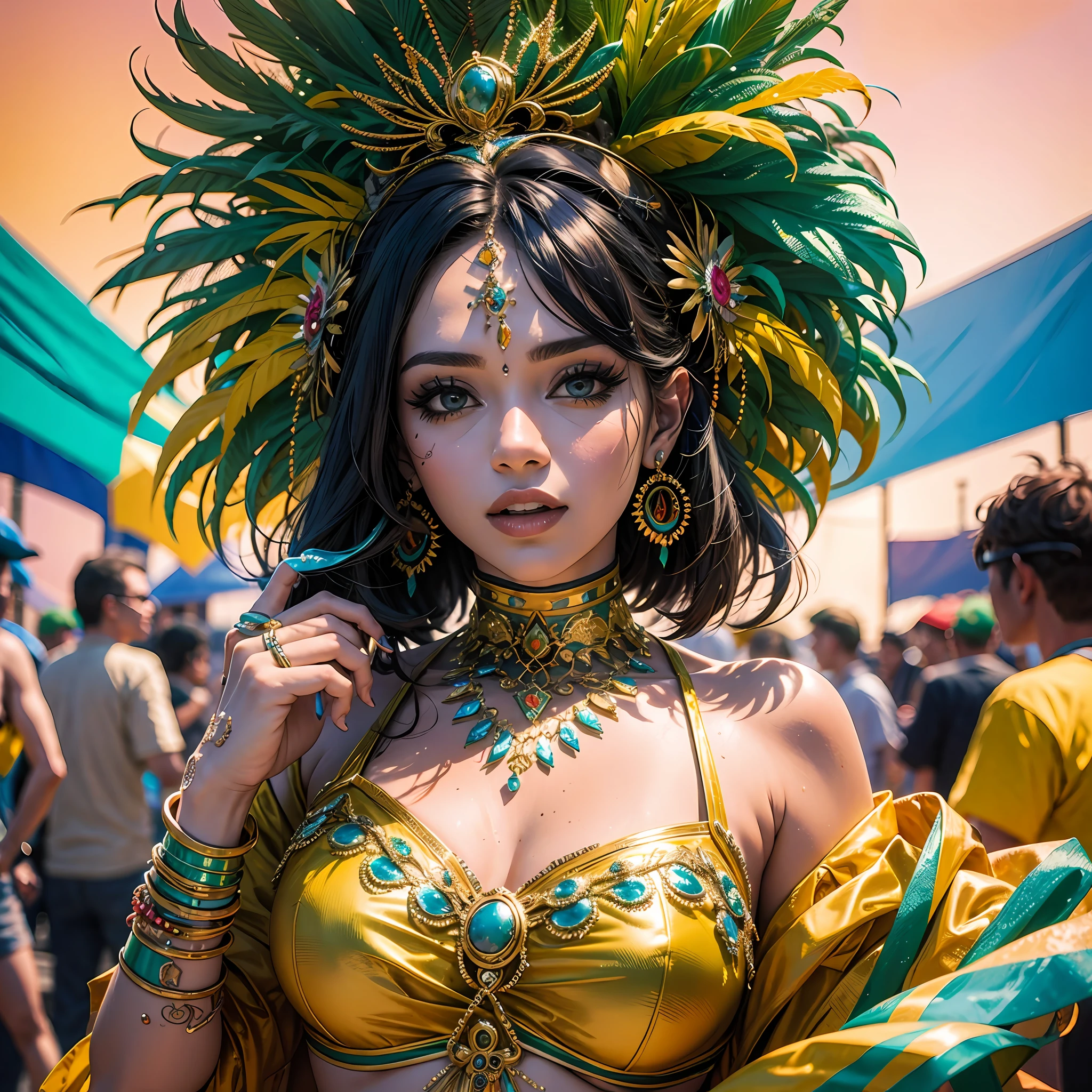 Party, Brazil, carnival, colors, 8k --auto --s2