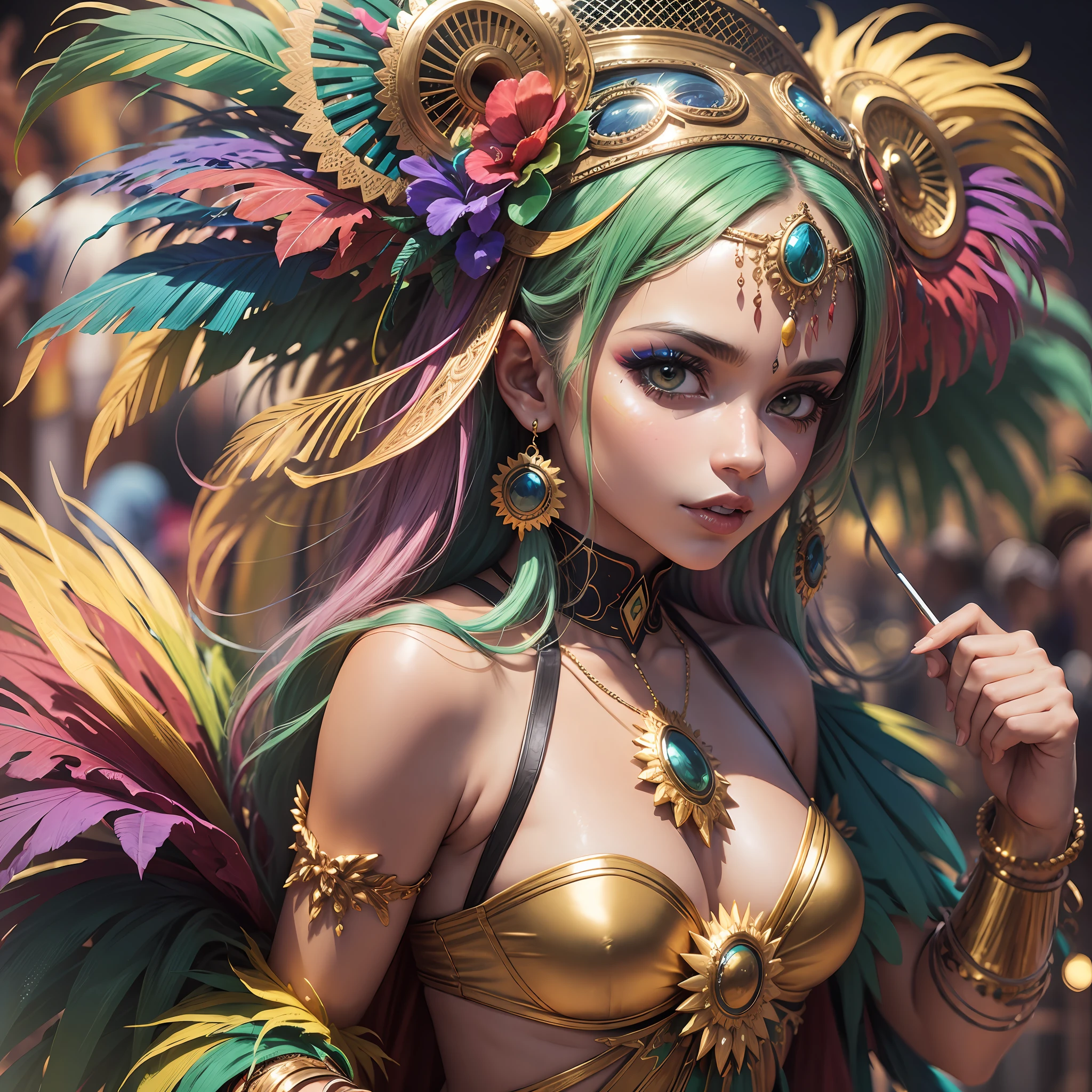 Man, Party, Brazil, carnival, colors, costume, 8k --auto --s2