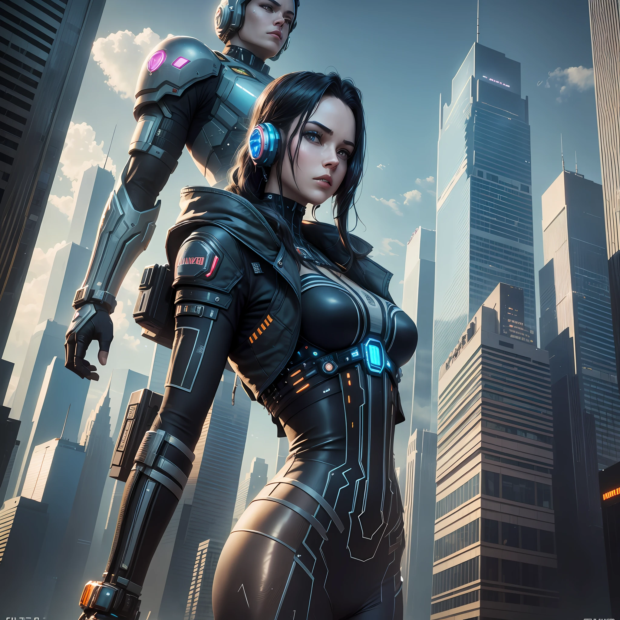 Skyscrapers Cyberpunk Ultra High Definition Top Quality 8K Sci-Fi Masterpiece