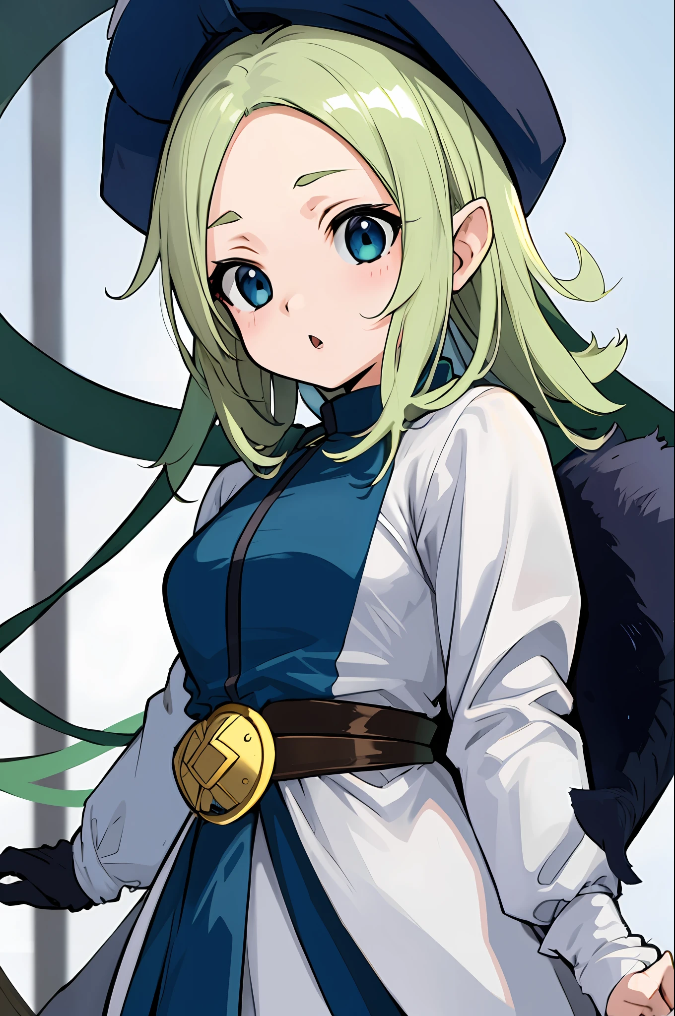 1 girl, solo,
Body
KOMUGIKO, GREEN EYES, LIGHT BLUE NASAL CONGESTION, AIR INTAKE, FOREHEAD, LONG BLONDE HAIR, LONG WHITE DRESS, ELF