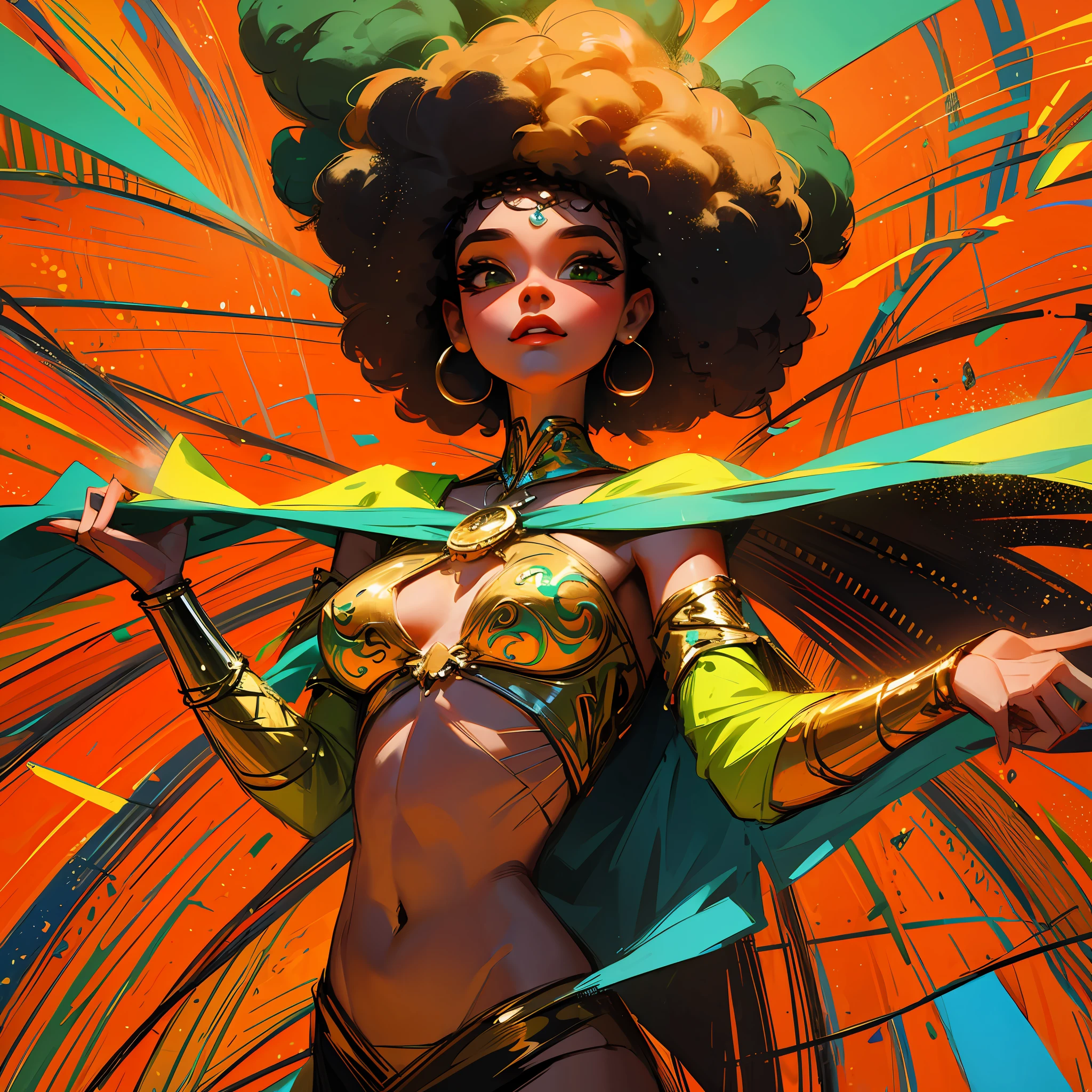 Party, Brazil, carnival, black woman, afro, beautiful, whole body, colors of Brazil, 8k --auto --s2
