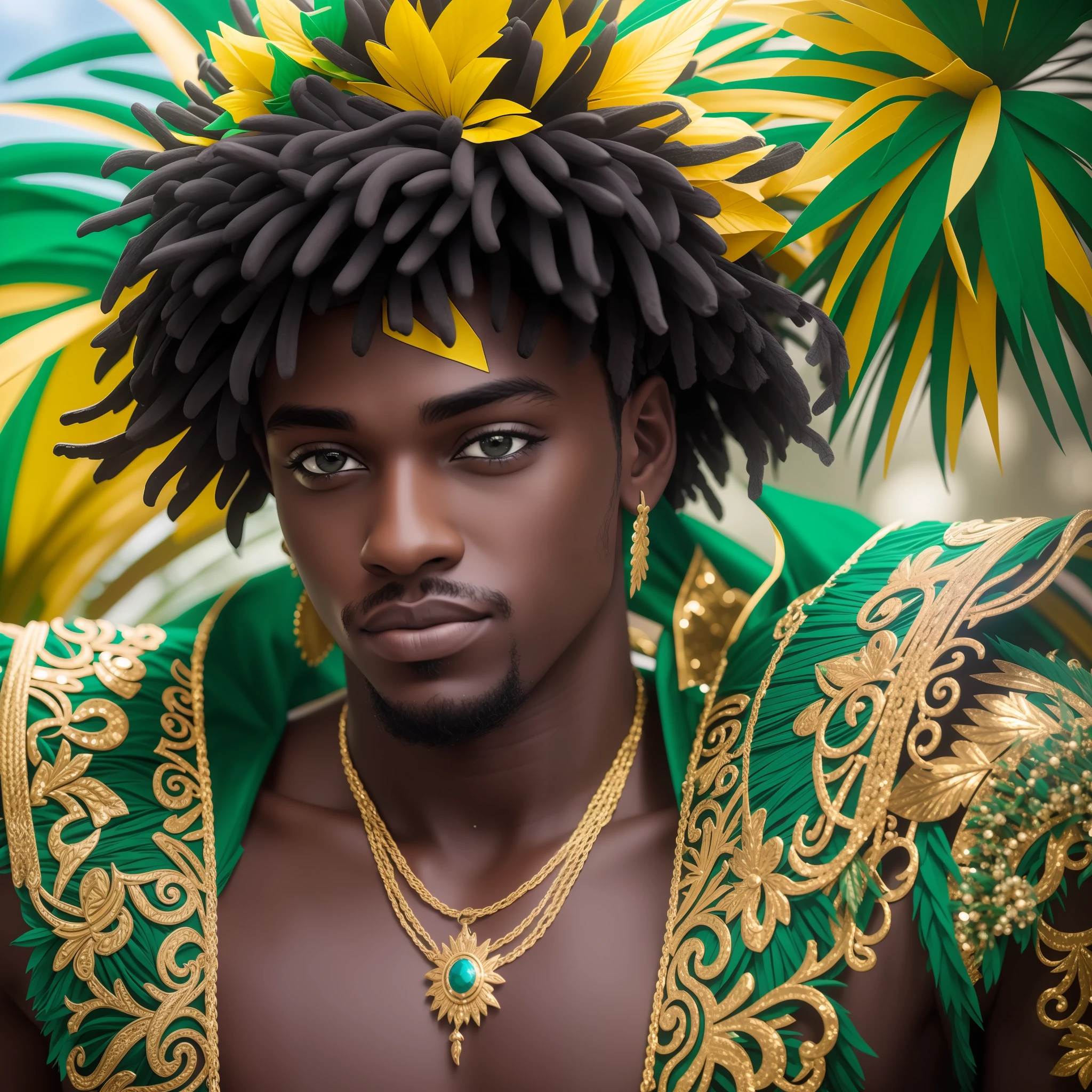 Man, boy, boy, men, black, Party, Brazil, carnival, colors of Brazil, fantasy, 8k --auto --s2