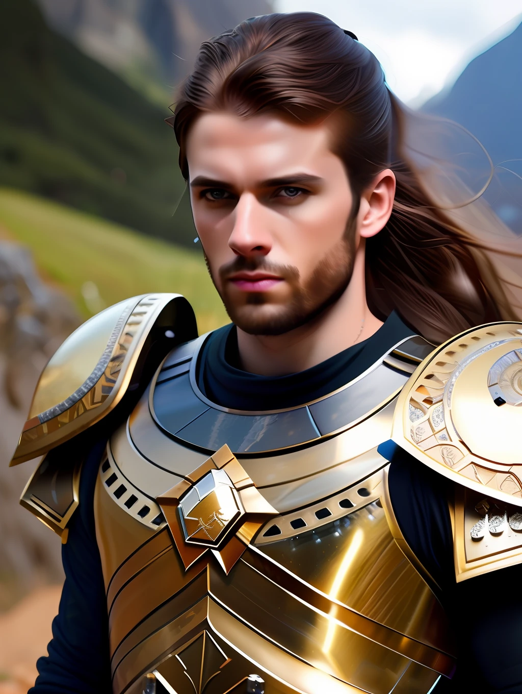 fking_scifi, fking_scifi_v2, portrait of a young, muscular very handsome and attractive Spartan warrior man, in front of a beautiful waterfall, long messy hair, hairy body, rich colorful and bronze jewelry, close up, regal pose and attitude. fking_cinema_v2. , very strong and fitted, intense action, dynamic juxtaposition, warrior helmet and a sword, fierce, tumblr contest winner, hurufiyya, very strong and masculine, movie still, cinematic lighting. photograph, detailed symmetric realistic face, extremely detailed natural texture, peach fuzz, long waived hair, masterpiece, absurdres, nikon d850 film stock photograph, kodak portra 400 camera f1.6 lens, extremely detailed, amazing, fine detail, hyper realistic lifelike texture, dramatic lighting, unrealengine, trending on artstation, cinestill 800 tungsten, looking at the viewer, photo realistic, RAW photo, TanvirTamim, high quality, highres, sharp focus, extremely detailed, cinematic lighting, 8k uhd,-imagine-