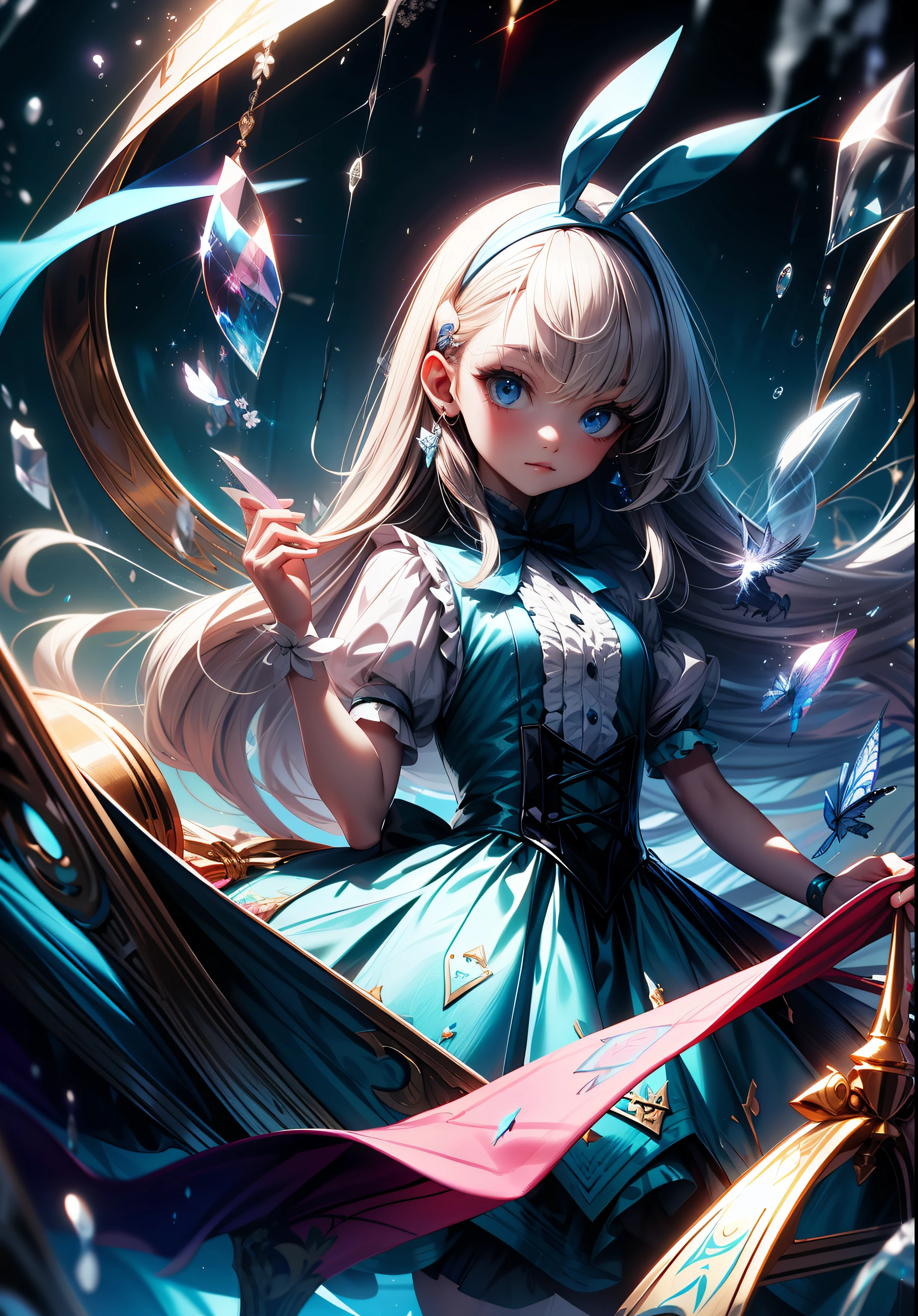 Alice in Wonderland, Magical Creatures Around You, Masterpiece, Detailed