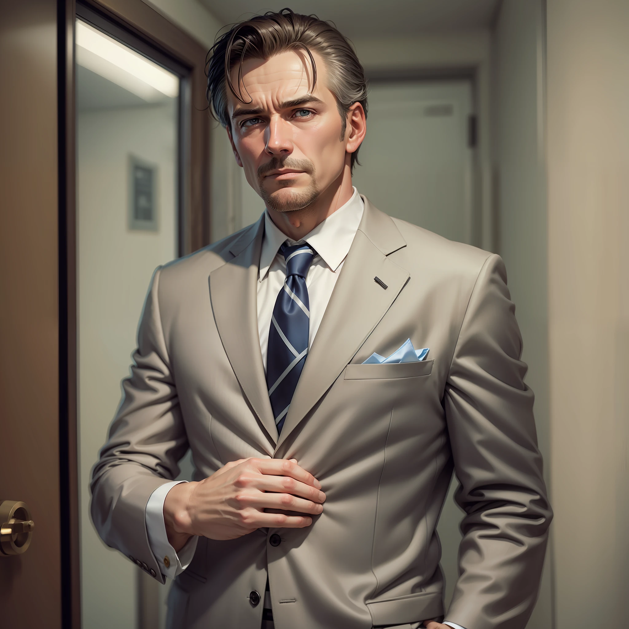 naked
Middle-aged male suit, shrewd and cynical --auto --s2