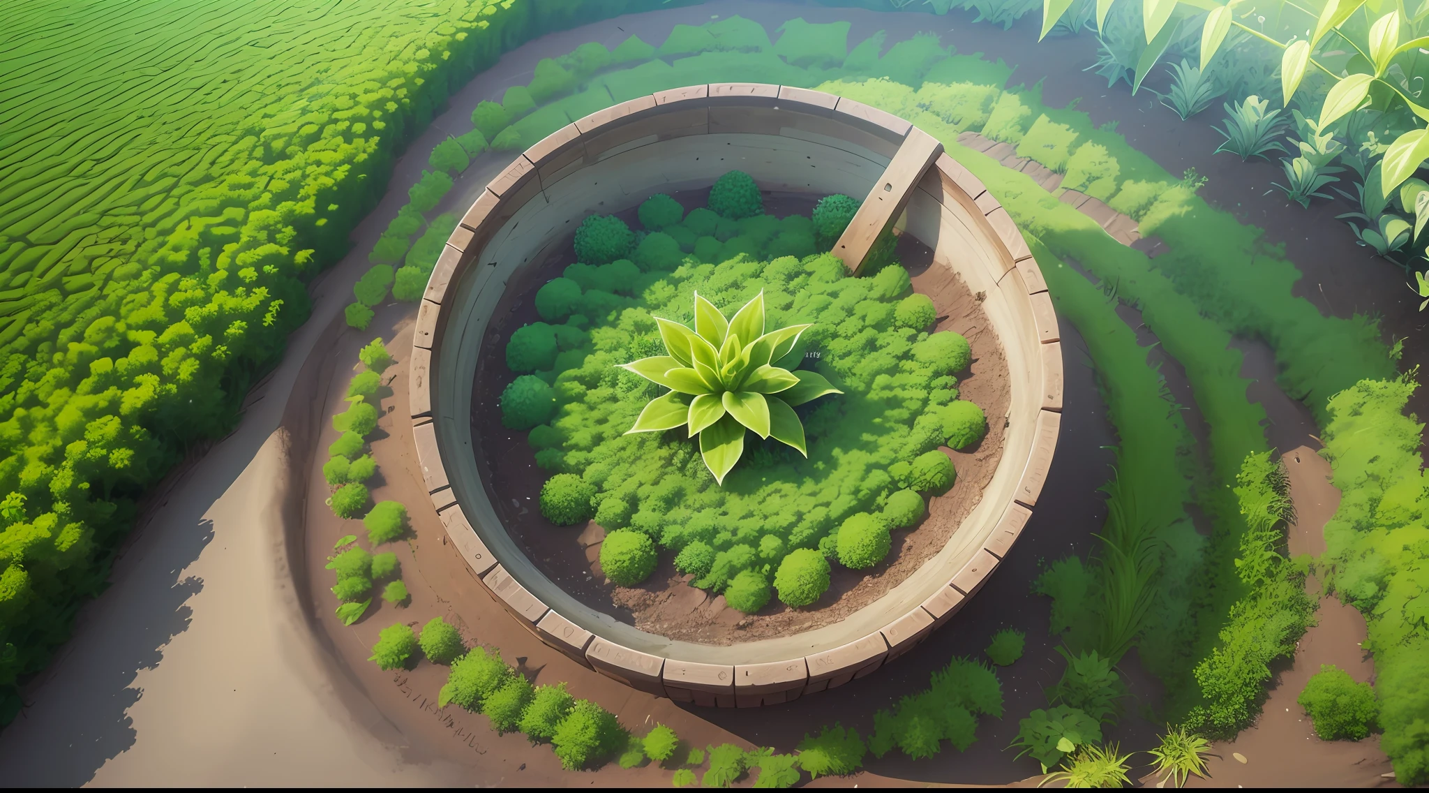 Depict the key elements involved in nitrogen fixation, such as atmospheric nitrogen, nitrogen-fixing bacteria, and plants. --auto --s2