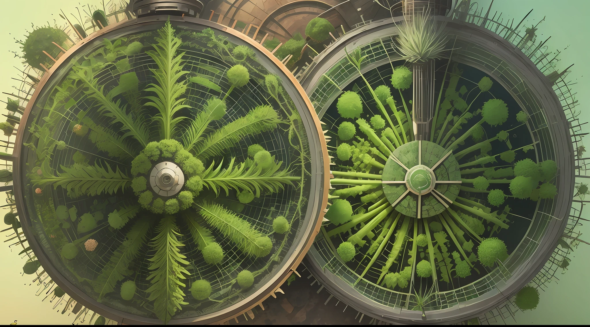 Showcase the interaction between nitrogen-fixing bacteria and plants, emphasizing their symbiotic relationship