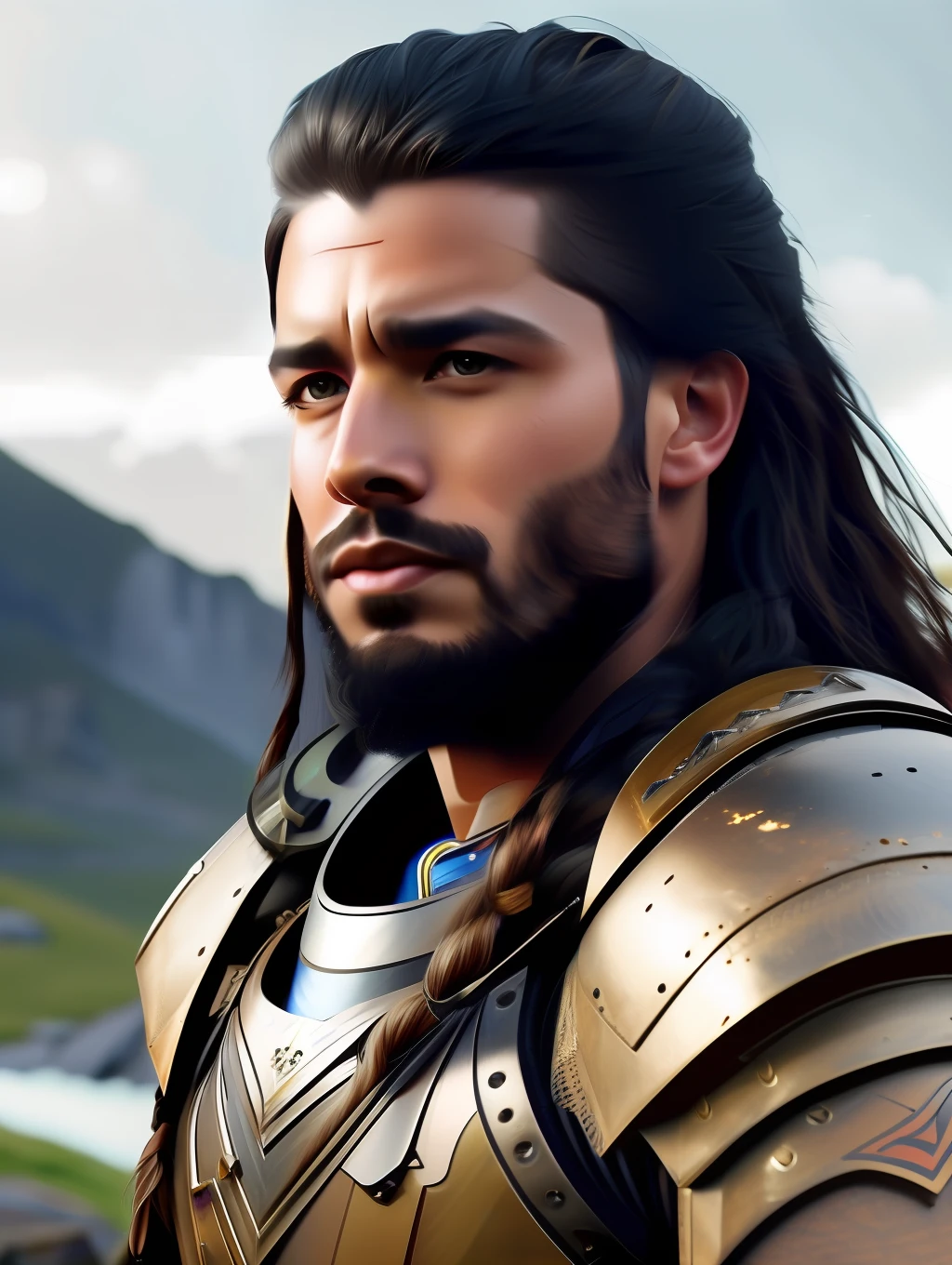fking_scifi, fking_scifi_v2, portrait of a young, muscular very handsome and attractive Spartan warrior man, in front of a beautiful waterfall, long messy hair, hairy body, rich colorful and bronze jewelry, close up, regal pose and attitude. fking_cinema_v2. , very strong and fitted, intense action, dynamic juxtaposition, warrior helmet and a sword, fierce, tumblr contest winner, hurufiyya, very strong fitted and masculine, movie still, cinematic lighting. photograph, detailed symmetric realistic face, extremely detailed natural texture, peach fuzz, long waived hair, masterpiece, absurdres, nikon d850 film stock photograph, kodak portra 400 camera f1.6 lens, extremely detailed, amazing, fine detail, intense actio, hyper realistic lifelike texture, dramatic lighting, unrealengine, trending on artstation, cinestill 800 tungsten, looking at the viewer, photo realistic, RAW photo, TanvirTamim, high quality, highres, sharp focus, extremely detailed, cinematic lighting, action, 8k uhd,-imagine-