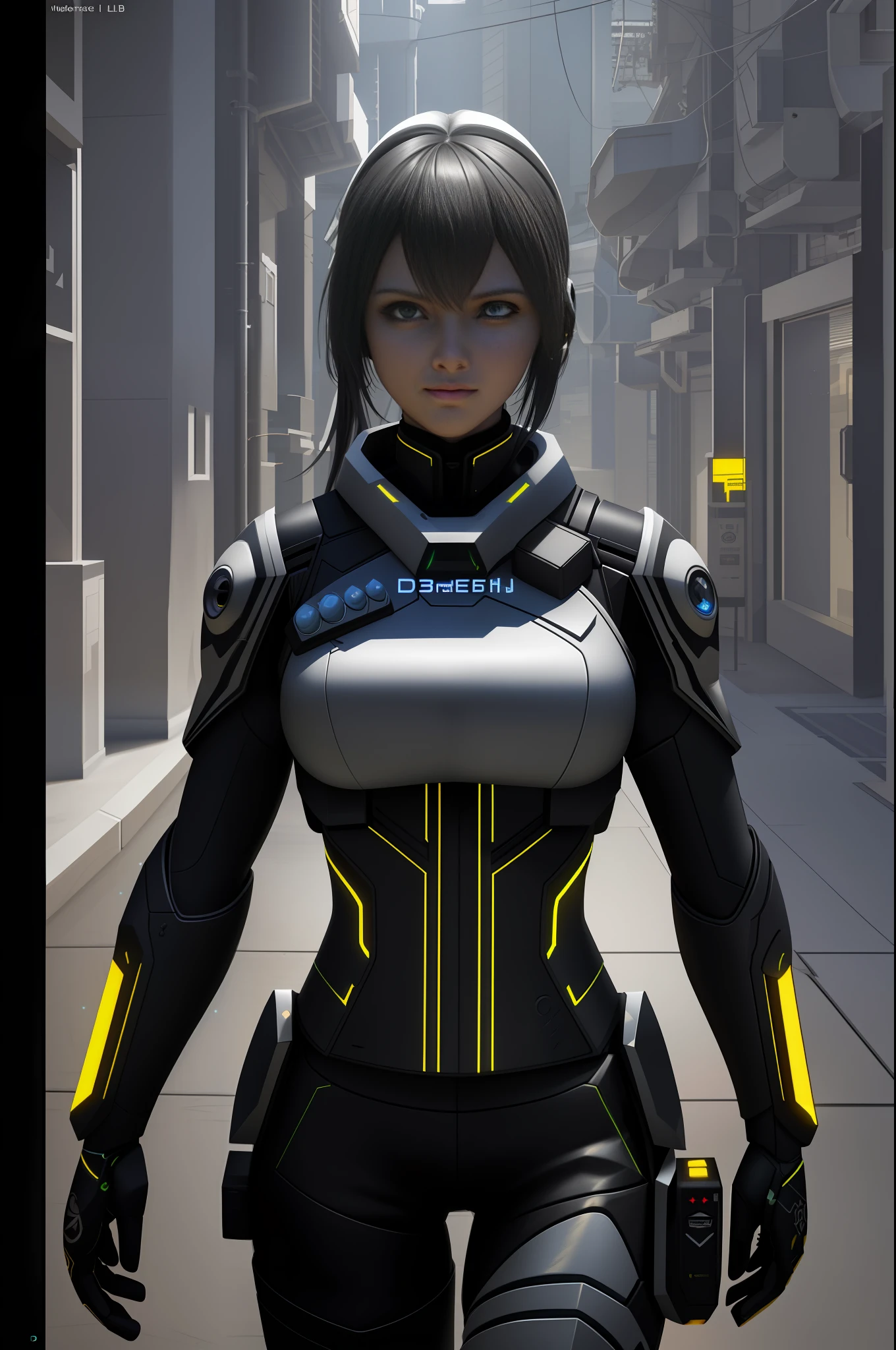 ((Best quality)), ((masterpiece)), (detailed:1.4), 3D, an image of a beautiful cyberpunk female,HDR (High Dynamic Range),Ray Tracing,NVIDIA RTX,Super-Resolution,Unreal 5,Subsurface scattering,PBR Texturing,Post-processing,Anisotropic Filtering,Depth-of-field,Maximum clarity and sharpness,Multi-layered textures,Albedo and Specular maps,Surface shading,Accurate simulation of light-material interaction,Perfect proportions,Octane Render,Two-tone lighting,Wide aperture,Low ISO,White balance,Rule of thirds,8K RAW,