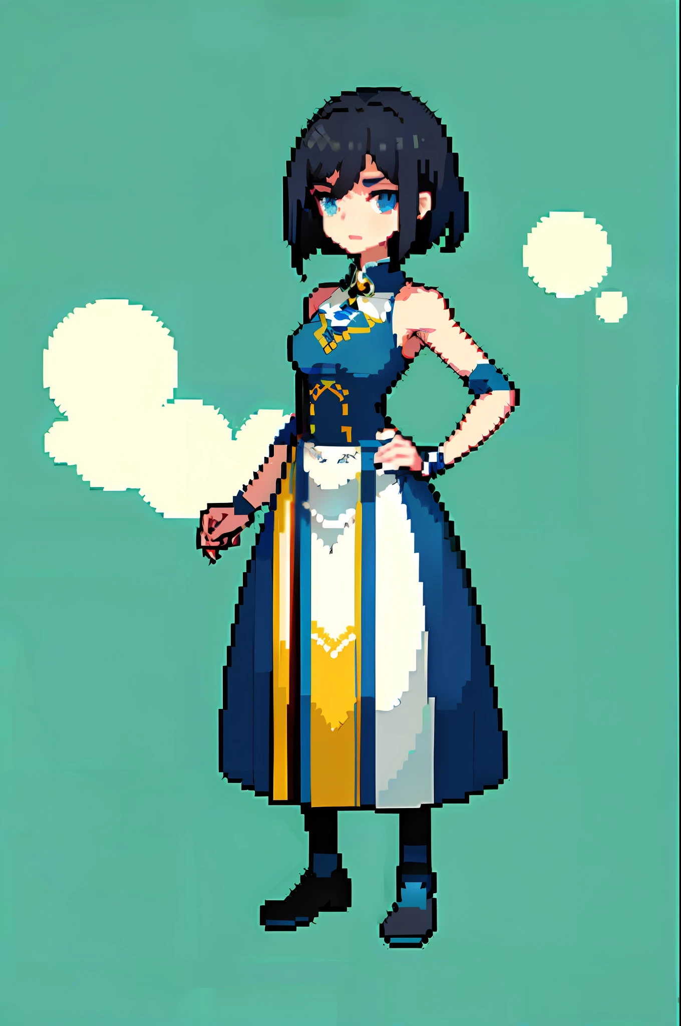 (masterpiece, top quality, best quality), pixel,pixel art,1girl,full body,