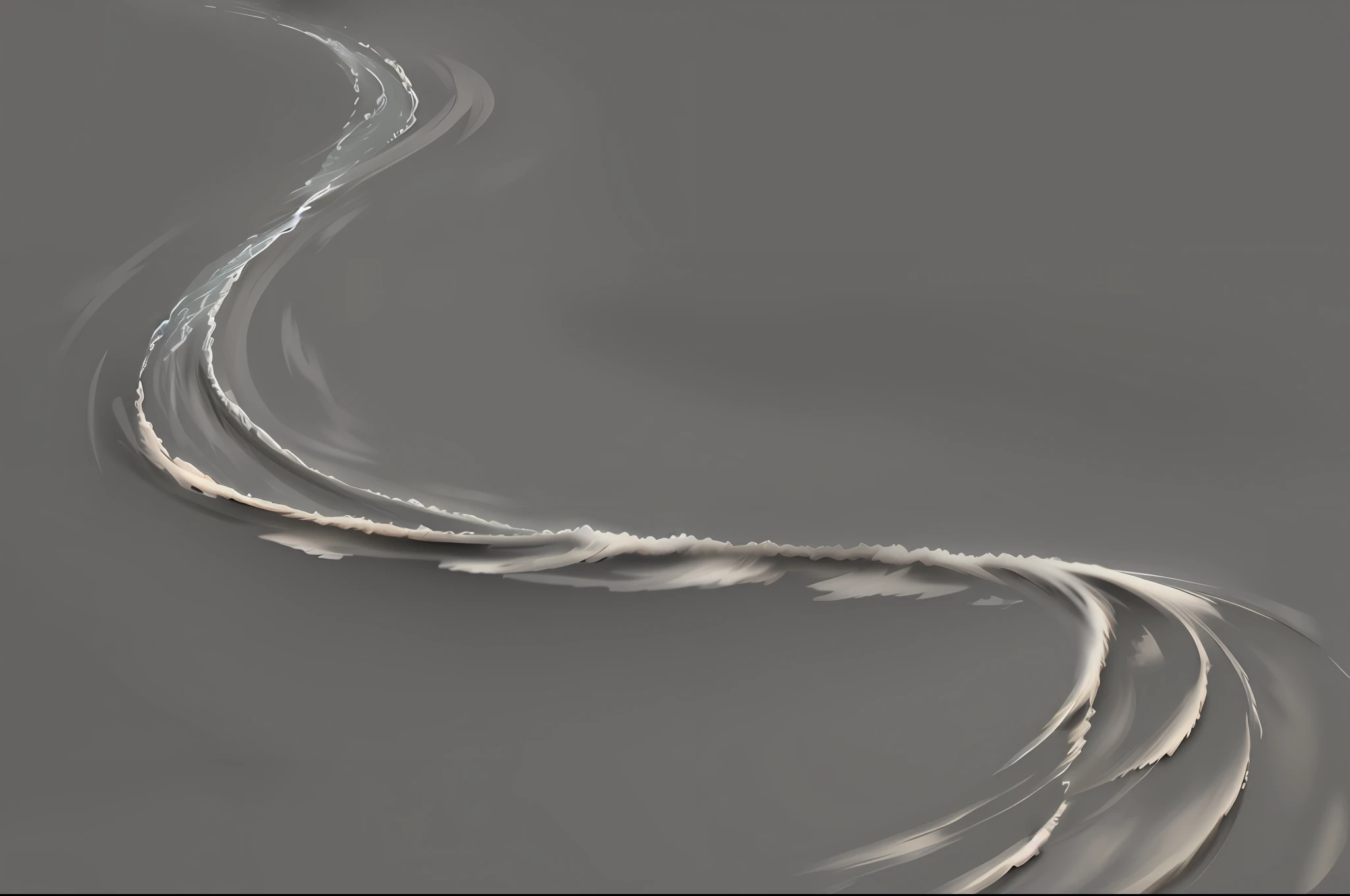 Flowing water, splashing, violent, realistic