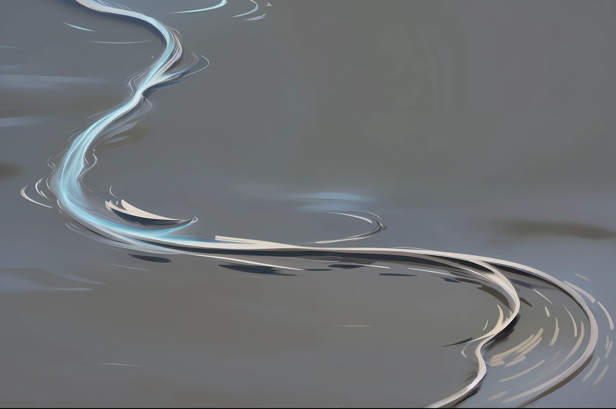 Flowing water, splashing, violent, realistic