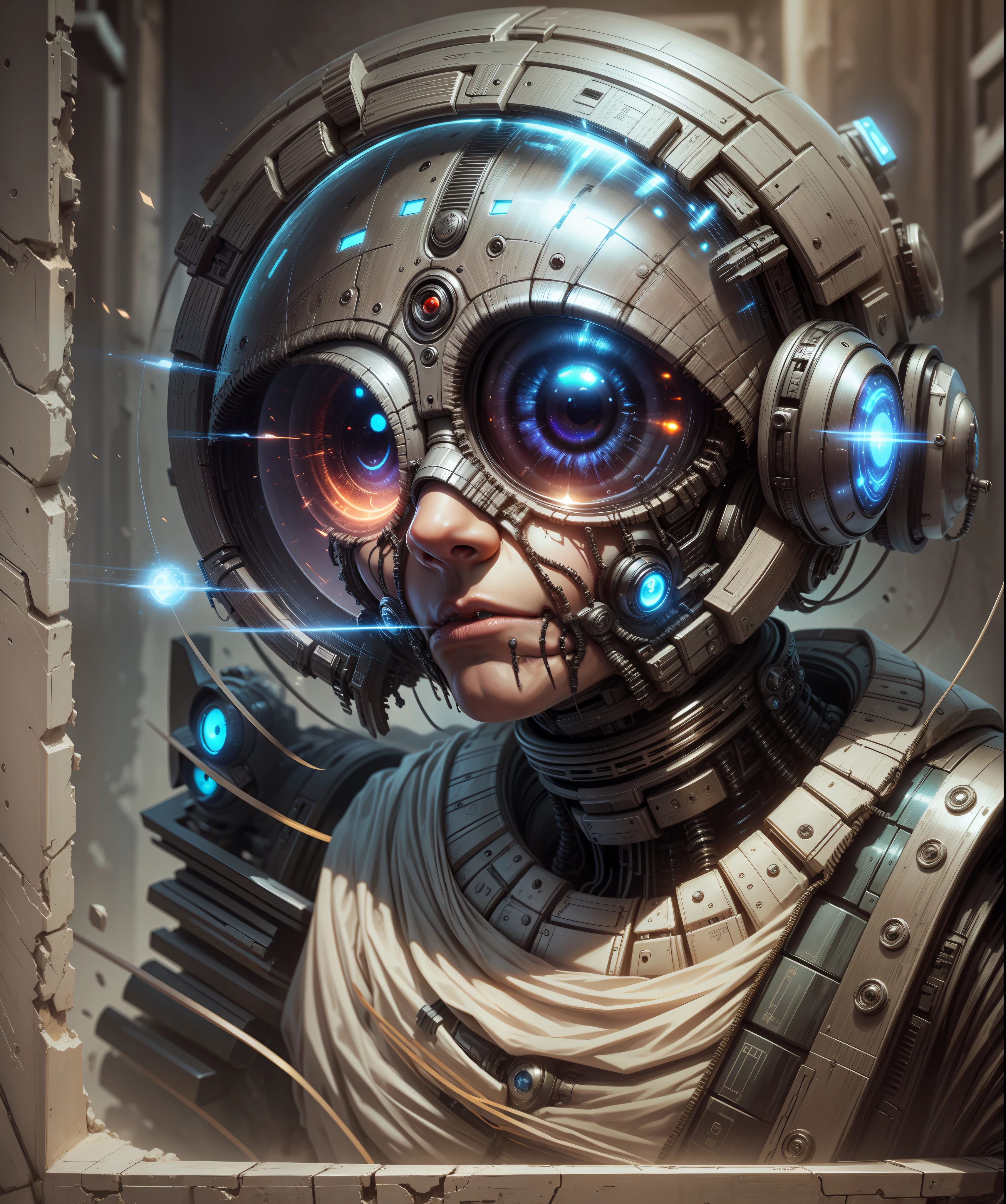 cachorro, sci fi, robotic, dread, robotic eyes