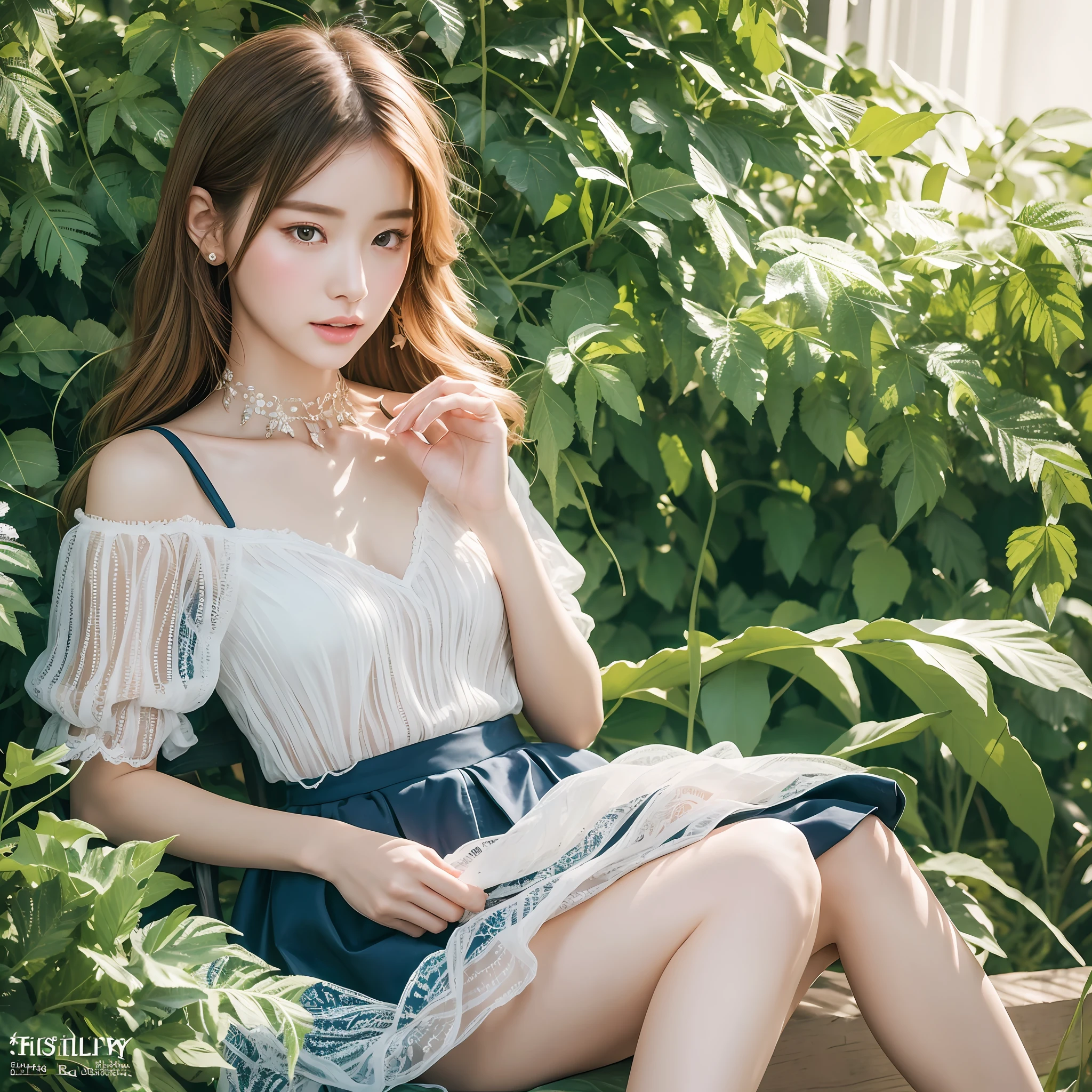 Highest quality, outstanding details, super high resolution, (fidelity: 1.4), the best illustration, favor details, highly condensed 1girl, with a delicate and beautiful face, delicate collarbone, high-quality fishtail skirt, shyness