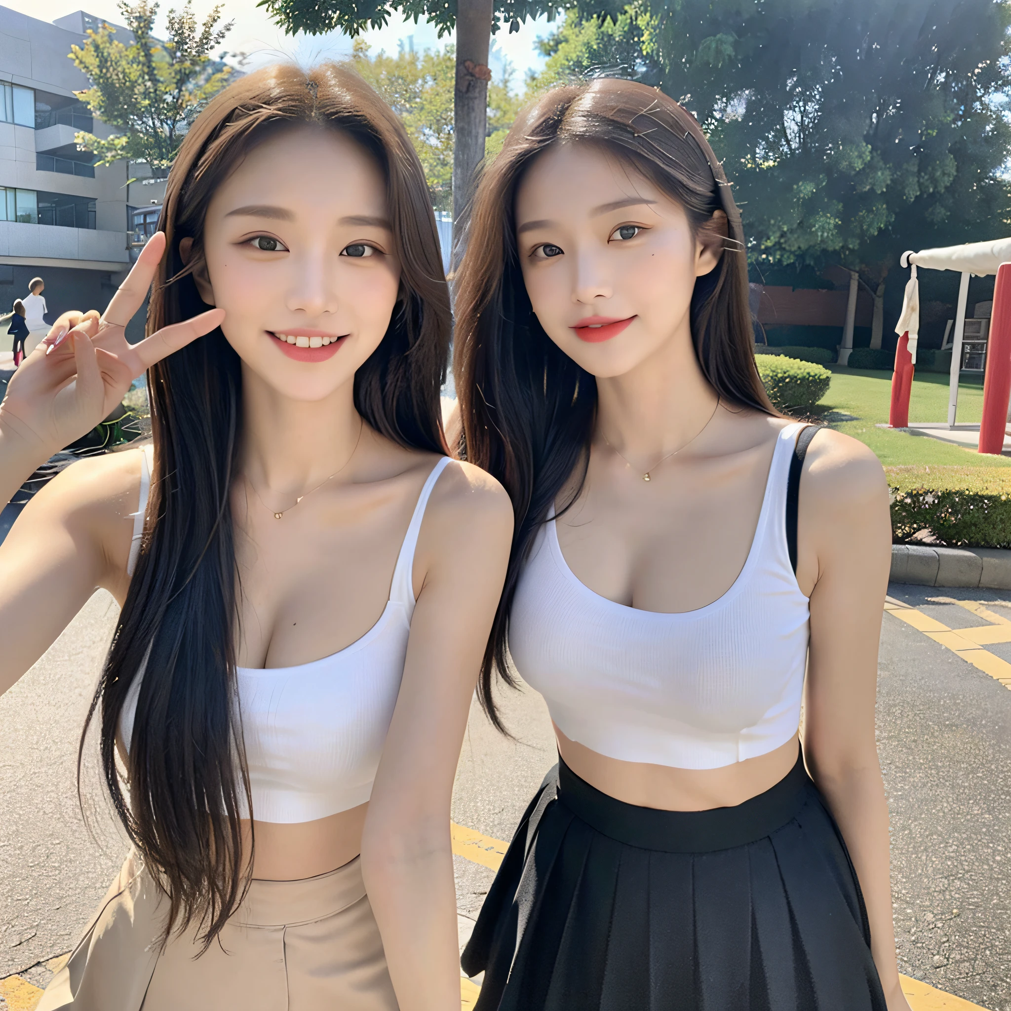 ((Best Quality, 8k, Masterpiece:1.3)), Focus: 1.2, Perfect Body Beauty: 1.4, Buttocks: 1.2, ((Ethnic Hair Ornament, Collarbone: 1.2)), (Short Skirt: 1.1) , (Rain, Street:1.3), Highly detailed face and skin texture, Fine eyes, Double eyelids, Whitened skin, Long hair, smile, Long legs: 1.5, Full body: 1.5, Best proportions of four fingers and one thumb, Smiley face, Facial texture: 1.3, Sunshine, Summer, collarbone, beautiful eyes, real face, real skin, realistic face, realistic skin, detailed eyes, detailed facial features, detailed clothing features, detailed face, tight fit, summer cool clothing random, tight fit, summer fashion clothing random, background college playground: 1.5