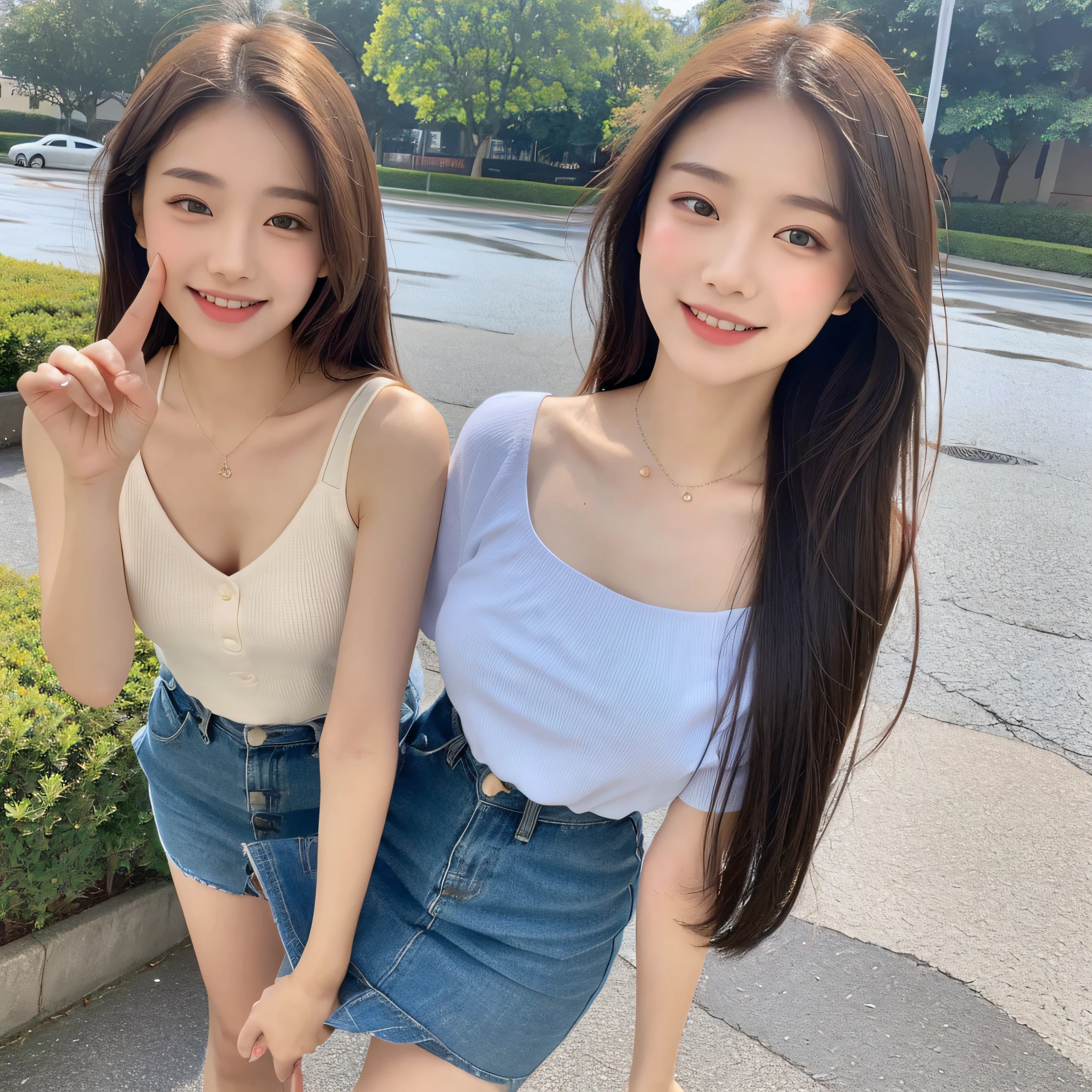((Best Quality, 8k, Masterpiece:1.3)), Focus: 1.2, Perfect Body Beauty: 1.4, Buttocks: 1.2, ((Ethnic Hair Ornament, Collarbone: 1.2)), (Short Skirt: 1.1) , (Rain, Street:1.3), Highly detailed face and skin texture, Fine eyes, Double eyelids, Whitened skin, Long hair, smile, Long legs: 1.5, Full body: 1.5, Best proportions of four fingers and one thumb, Smiley face, Facial texture: 1.3, Sunshine, Summer, collarbone, beautiful eyes, real face, real skin, realistic face, realistic skin, detailed eyes, detailed facial features, detailed clothing features, detailed face, tight, tight fit, summer fashion dress random, background college playground: 1.5, a girl