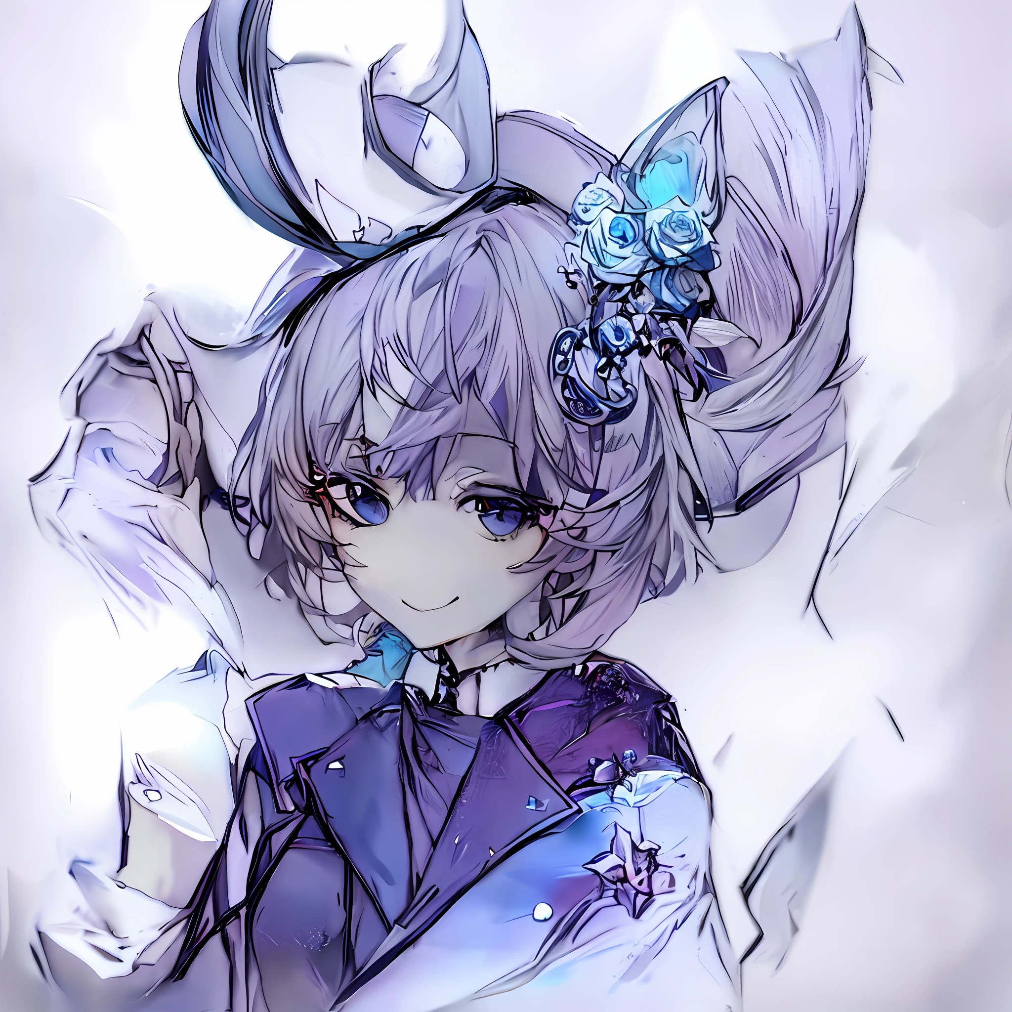 anime - style image of a woman with a hat and a blue dress, zerochan art, trending on artstation pixiv, digital art on pixiv, guweiz on pixiv artstation, splash art anime , pixiv, pixiv contest winner, guweiz on artstation pixiv, pixiv style, top rated on pixiv