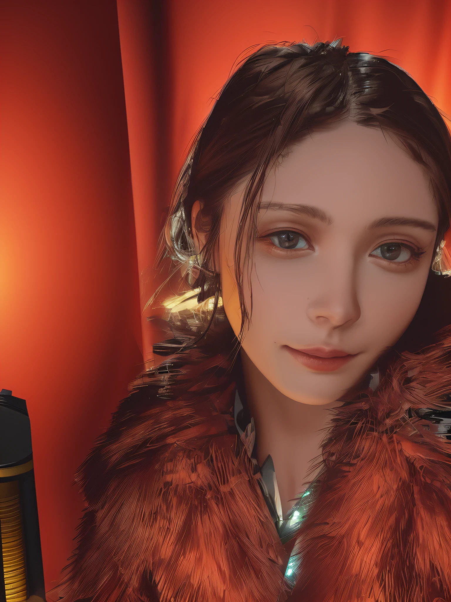 1mechanical girl,((ultra realistic details)), portrait, global illumination, shadows, octane render, 8k, ultra sharp,metal,intricate, ornaments detailed, cold colors, egypician detail, highly intricate details, realistic light, trending on cgsociety, glowing eyes, facing camera, neon details, machanical limbs,blood vessels connected to tubes,mechanical vertebra attaching to back,mechanical cervial attaching to neck,sitting,wires and cables connecting to head