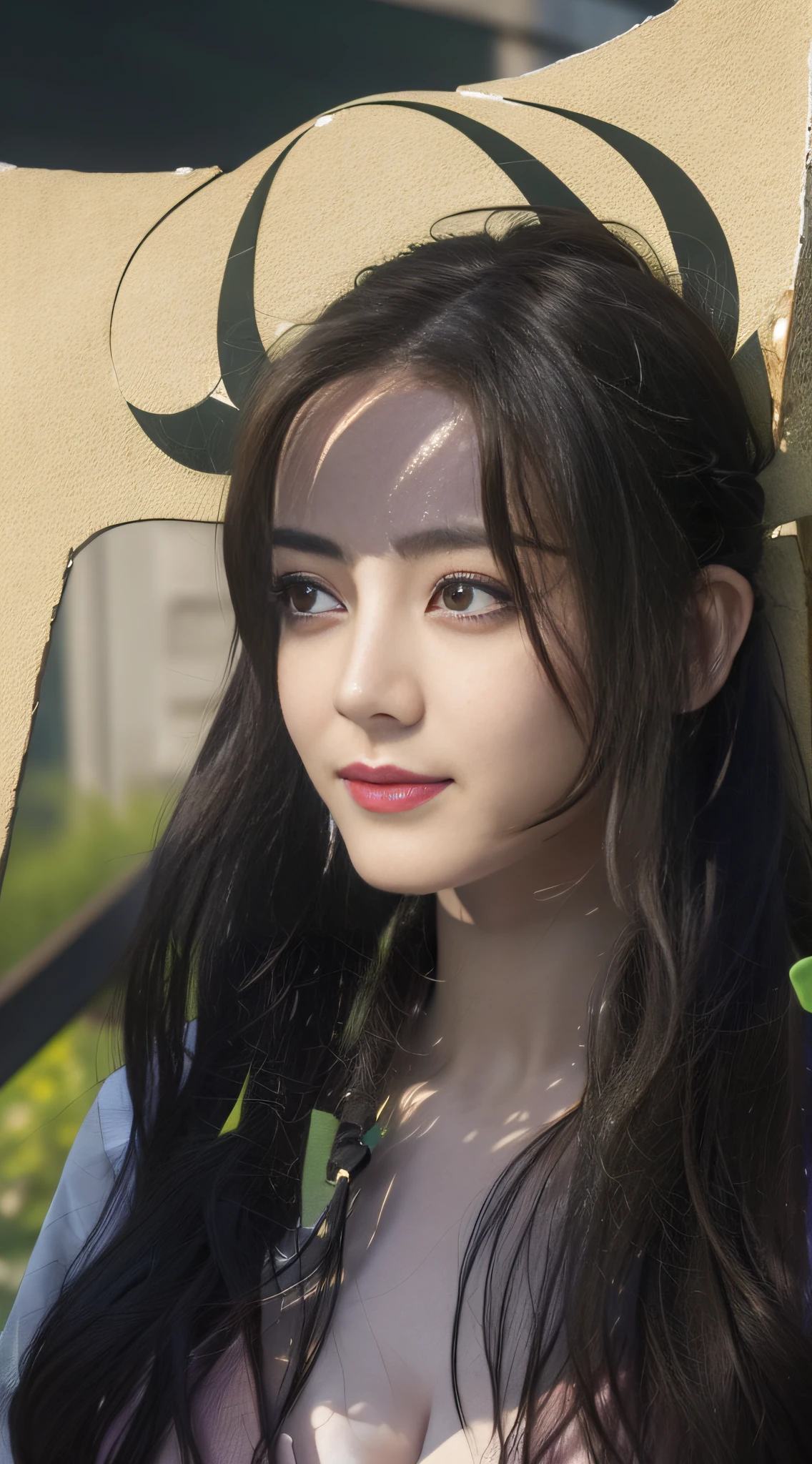 Best quality, masterpiece, realistic photo, intricate detail, original photo, dressed in hanfu, photon rendering, octane rendering, absurd, super detailed, detailed face, detailed skin, trends on artstation, 8k masterpiece, cinematic lighting, ((1girl)), ((solo)), ((looking_at_viewer)), CG society, plasticien, ((black long hair)), (( beautiful woman)), (Smile), (Egyptian pyramid), ((sexy), wind blowing hair, ((flowing hair), happy, fashion magazine,