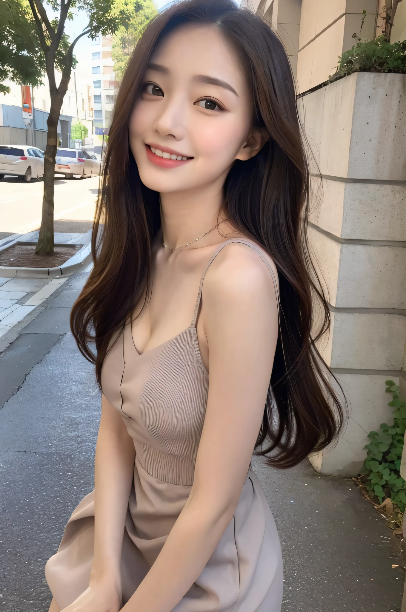 ((Best Quality, 8K, Masterpiece:1.3)), Focus: 1.2, Perfect Body Beauty: 1.4, Buttocks: 1.2, ((Hairstyle Random, Collarbone: 1.2)), (Short Skirt: 1.1) , (Rain, Street:1.3), Highly detailed face and skin texture, Fine eyes, Double eyelids, Whitened skin, Long hair, smile, Long legs: 1.5, Full body: 1.5, Best proportions of four fingers and one thumb, Smiley face, Face texture: 1.3, Sunshine, Summer, collarbone, beautiful eyes, real face, real skin, realistic face, realistic skin, detailed eyes, detailed facial features, detailed clothing features, detailed face, tight, tight fit, girly dress random, background plane: 1.5, upper body without showing chest