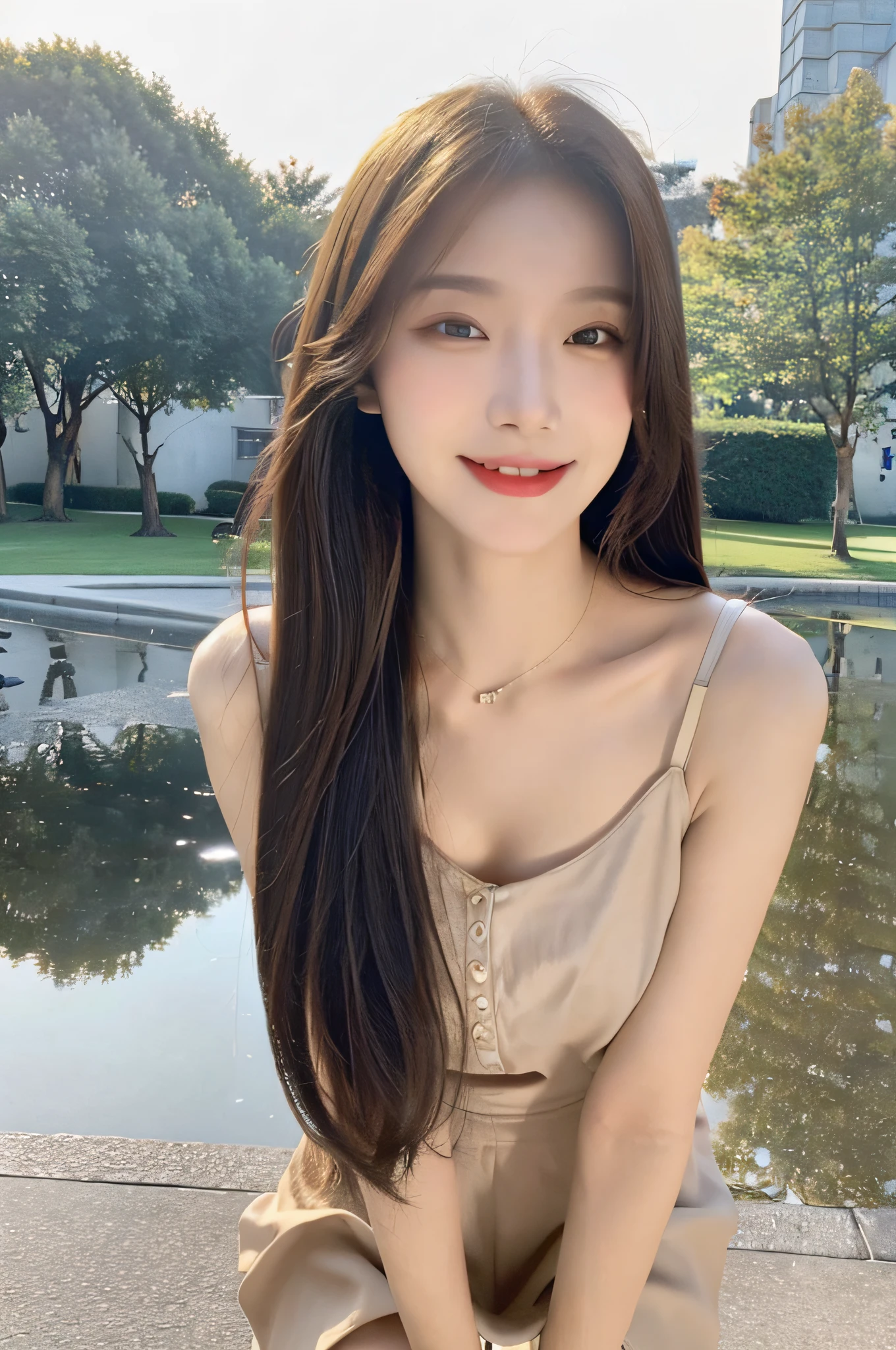 ((Best Quality, 8K, Masterpiece:1.3)), Focus: 1.2, Perfect Body Beauty: 1.4, Buttocks: 1.2, ((Hairstyle Random, Collarbone: 1.2)), (Short Skirt: 1.1) , (Rain, Street:1.3), Highly detailed face and skin texture, Fine eyes, Double eyelids, Whitened skin, Long hair, smile, Long legs: 1.5, Full body: 1.5, Best proportions of four fingers and one thumb, Smiley face, Face texture: 1.3, Sunshine, Summer, collarbone, beautiful eyes, real face, real skin, realistic face, realistic skin, detailed eyes, detailed facial features, detailed clothing features, detailed face, tight, tight, pure girl dressing: 1.4, background park: 1.5