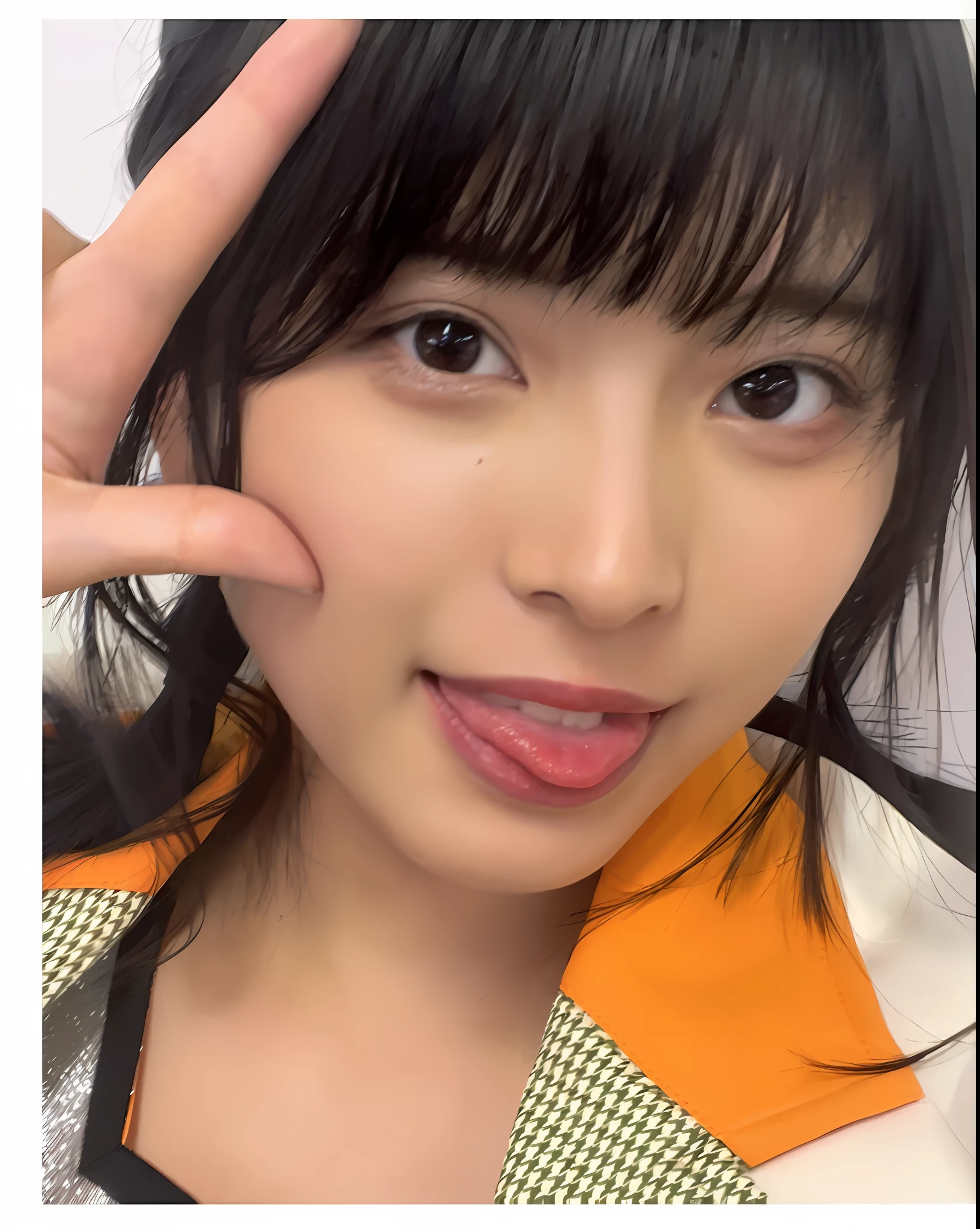 there is a woman with a black hair and a yellow jacket, kimi takemura, chiho, ayaka, 奈良美智, shikamimi, narumi kakinouchi, harumi, shiori teshirogi, asuka, sakimichan, mayuri shiina, chiho ashima