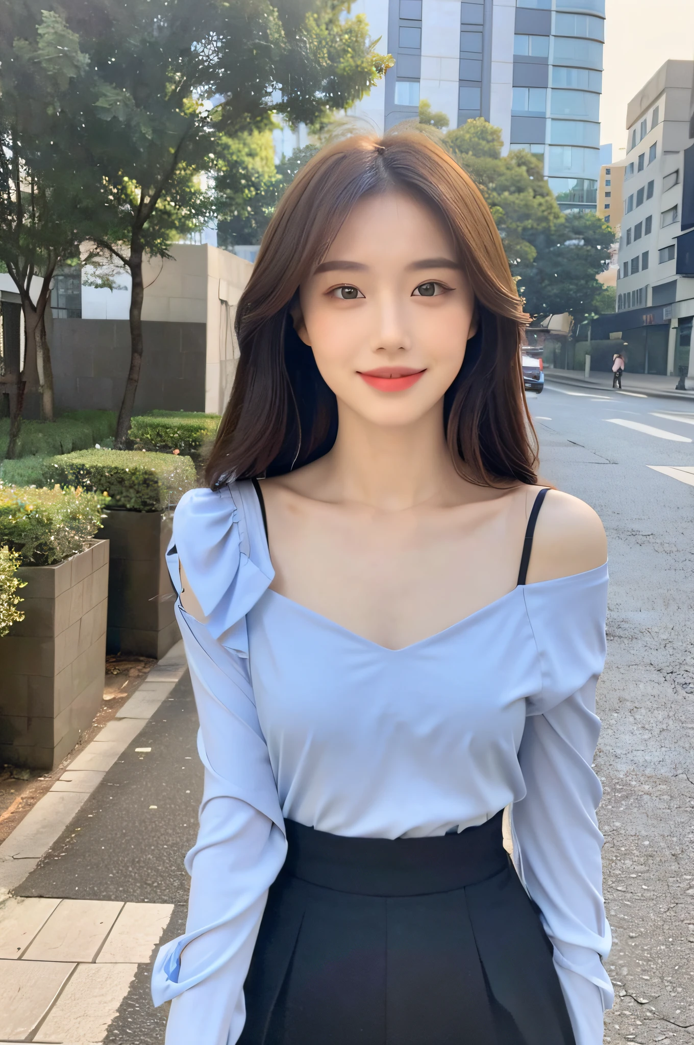 ((Best Quality, 8K, Masterpiece:1.3)), Focus: 1.2, Perfect Body Beauty: 1.4, Buttocks: 1.2, ((Hairstyle Random, Collarbone: 1.2)), (Short Skirt: 1.1) , (Rain, Street:1.3), Highly detailed face and skin texture, Fine eyes, Double eyelids, Whitened skin, Long hair, smile, Long legs: 1.5, Full body: 1.5, Best proportions of four fingers and one thumb, Smiley face, Face texture: 1.3, Sunshine, Summer, collarbone, beautiful eyes, real face, real skin, realistic face, realistic skin, detailed eyes, detailed facial features, detailed clothing features, detailed face, tight fit, tight fit, pure girl outfit: 1.4, background exaggerated random: 1.5