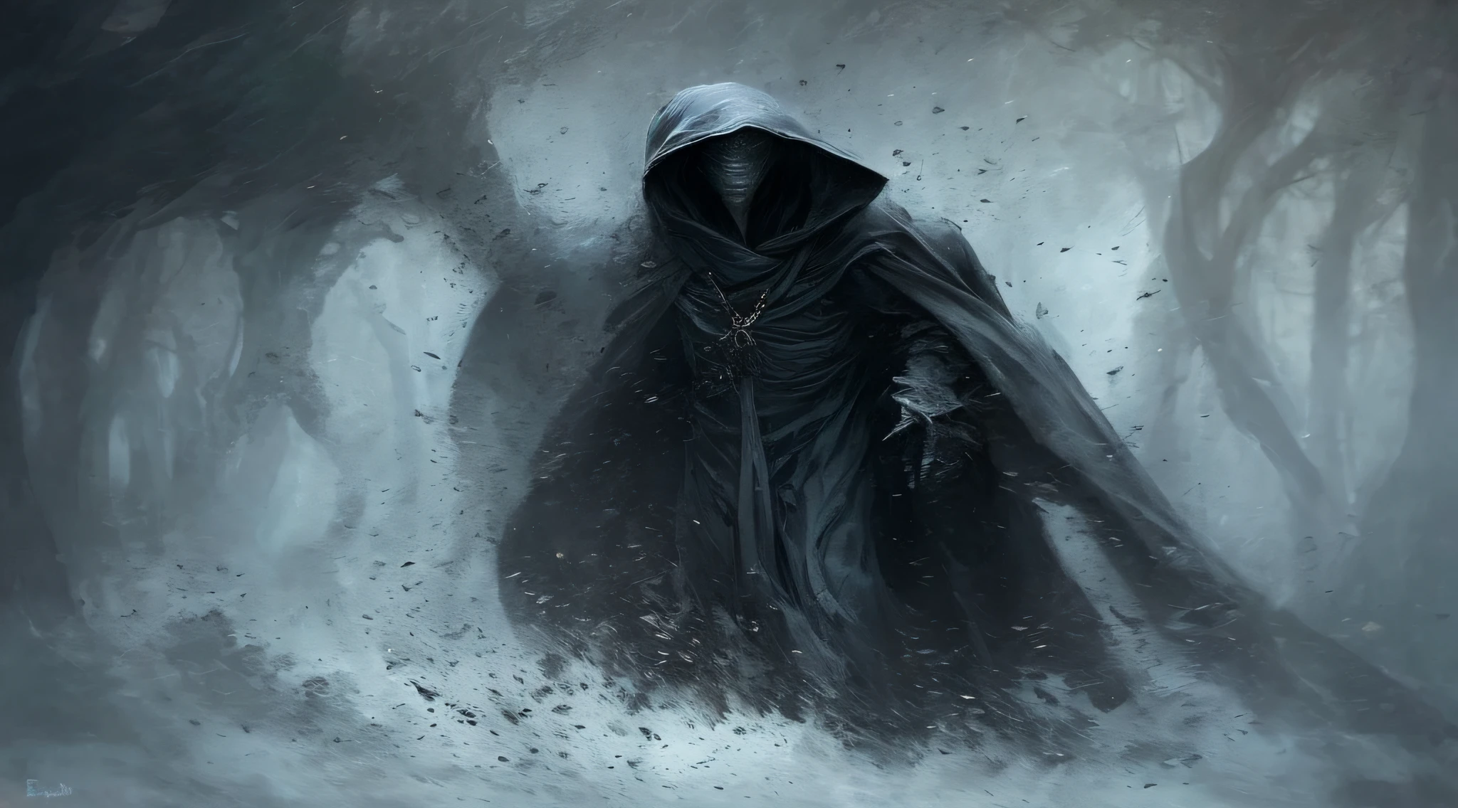 Ultra-detailed portraits of dementors from Harry Potter films, correct human proportions, Canon 5d ultra-realistic skin, accurate hands, Steve Henderson Fabian Perez, Henry Asencio Jeremy Mann, Marc Simonetti, fantasy magic, horror atmosphere