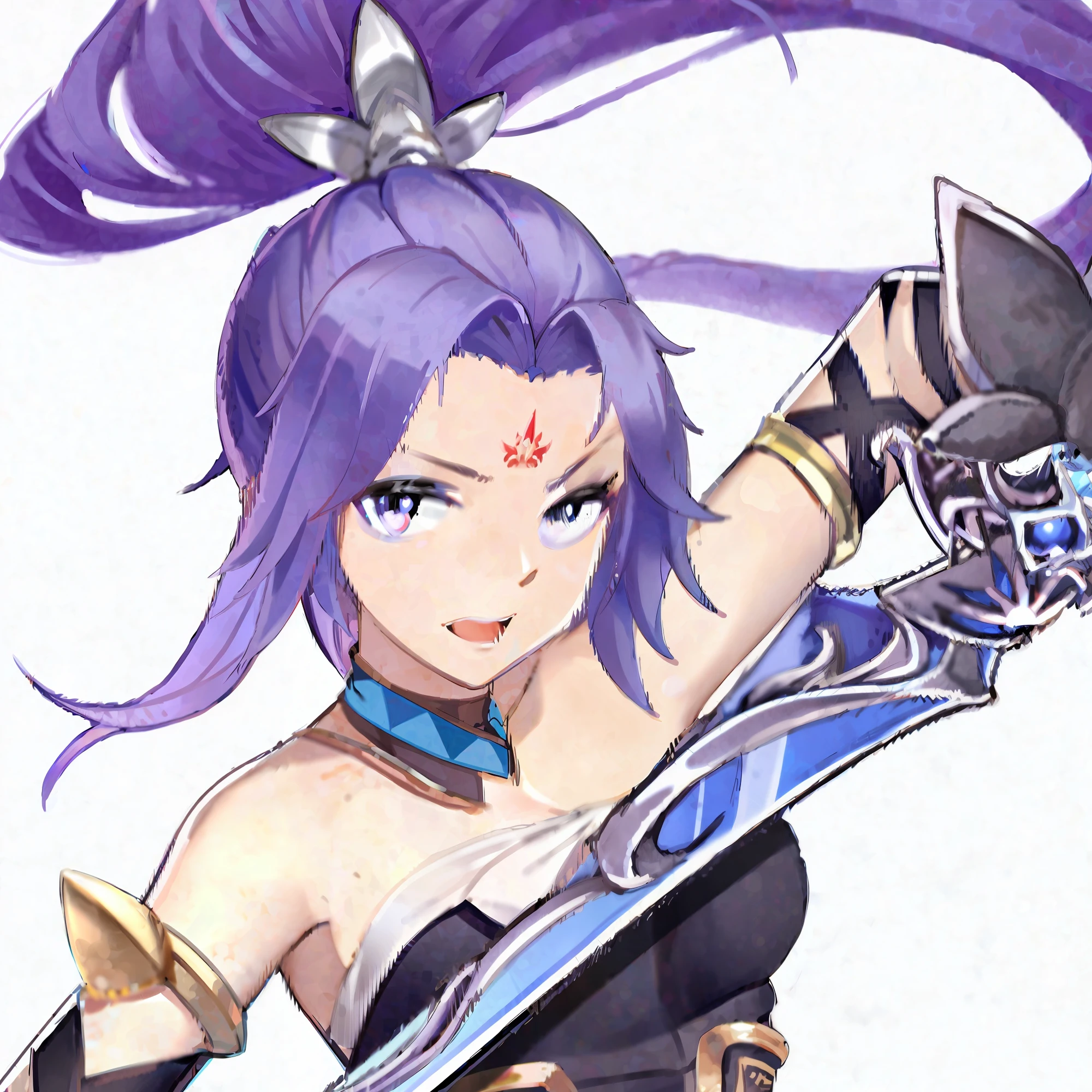 Anime girl holding blue and white dress with blue ball, Onmyoji, Onmyoji detailed art, Onmyoji portrait, Genshin Impact Keqing, Ark Night Genshin Genshin, Genshin Impact Nakazuka, Hirose Shinyao, Shi Tao, Dragon, Yang J, Yunling