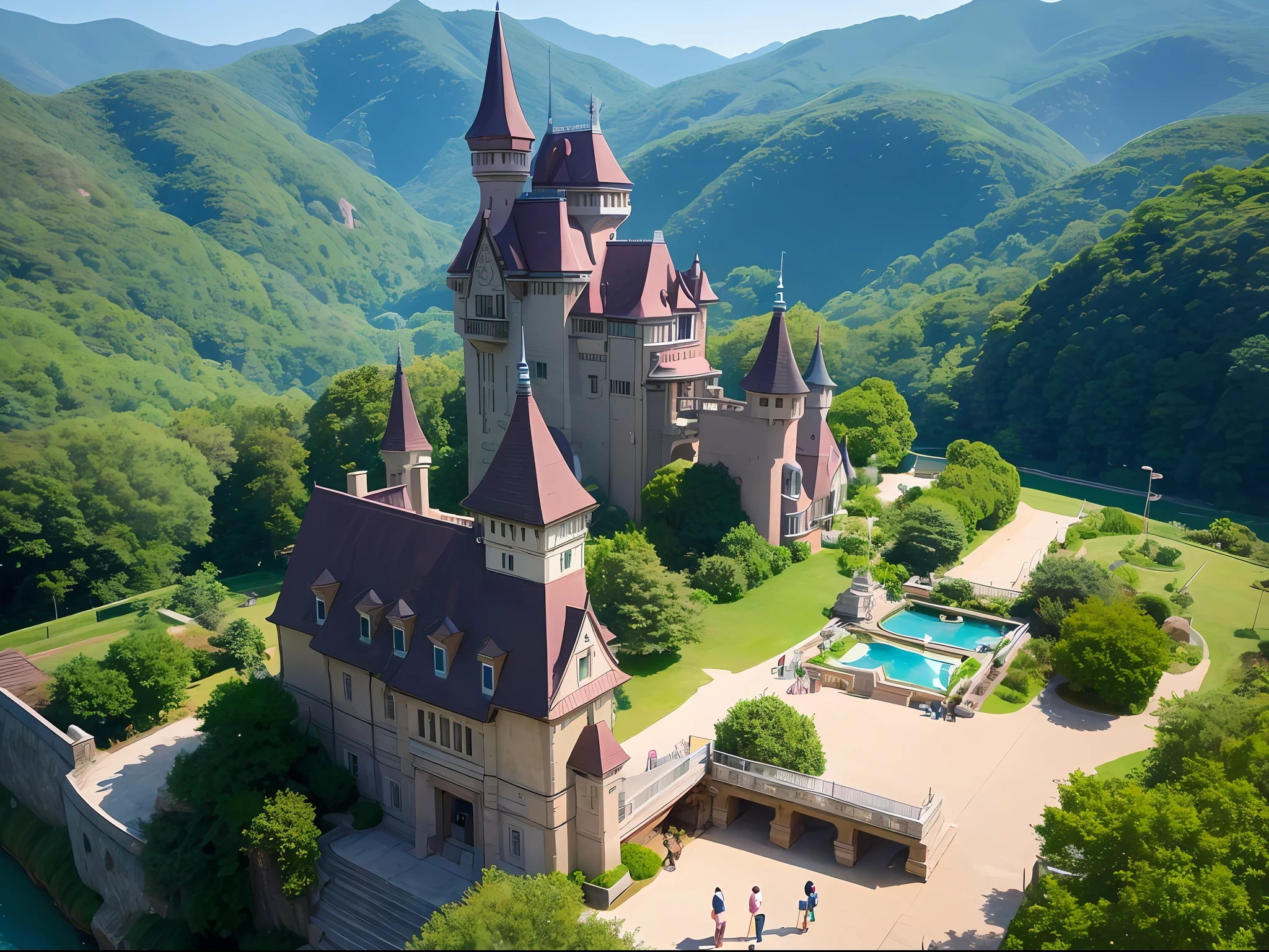girl, studio ghibli style, moving castle, masterpiece, ultra high res, high quality, 4k, (photorealistic:1.2), photo,