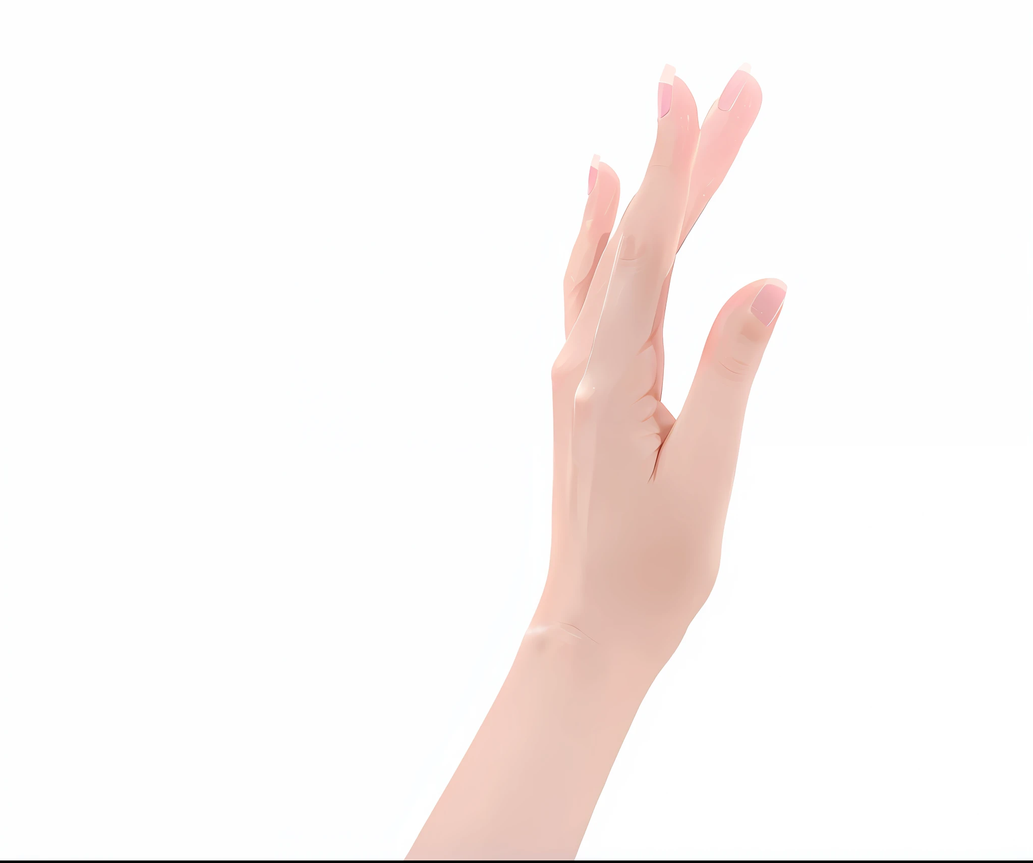 Woman's hands, shiny skin, smooth skin,