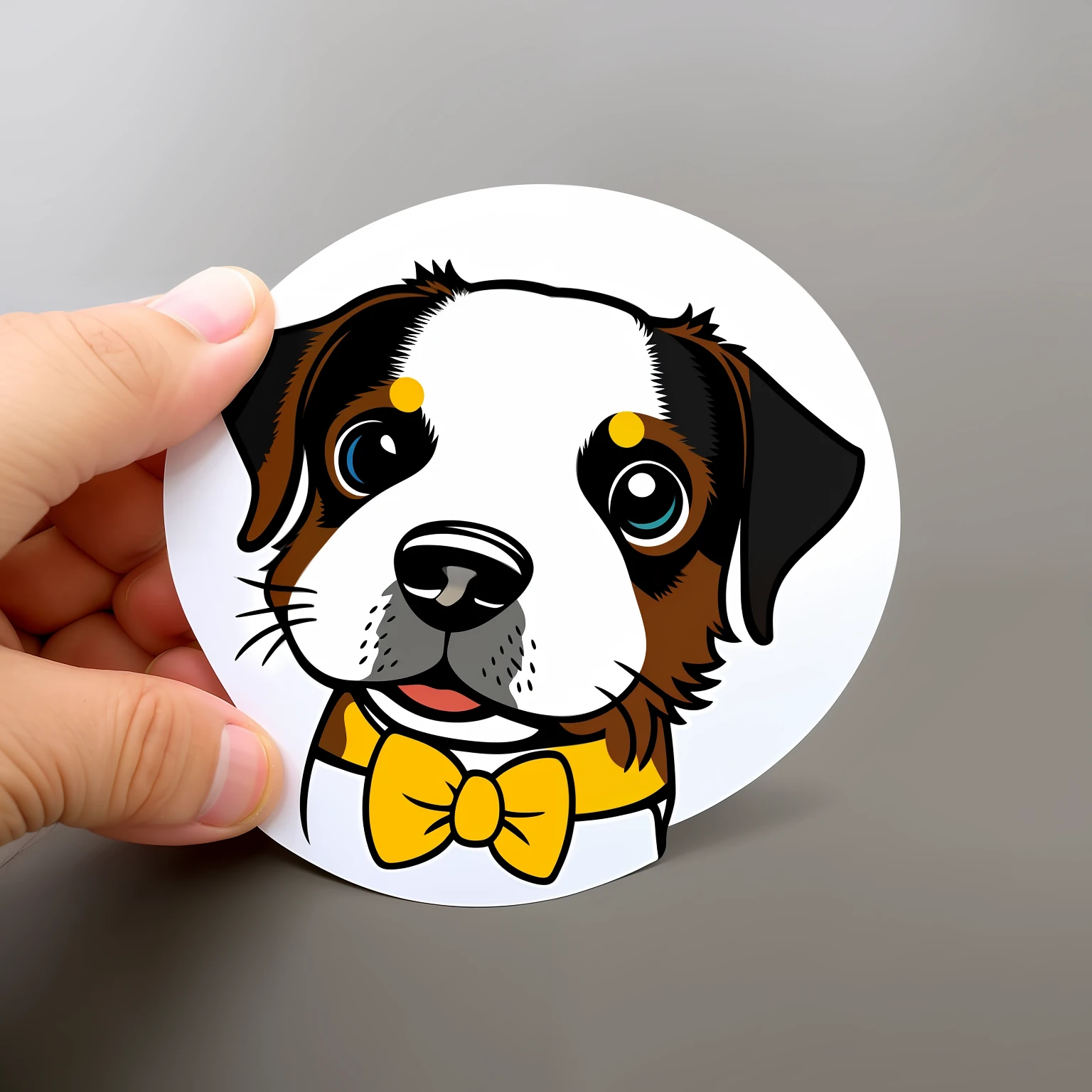 Sticker of a cute dog