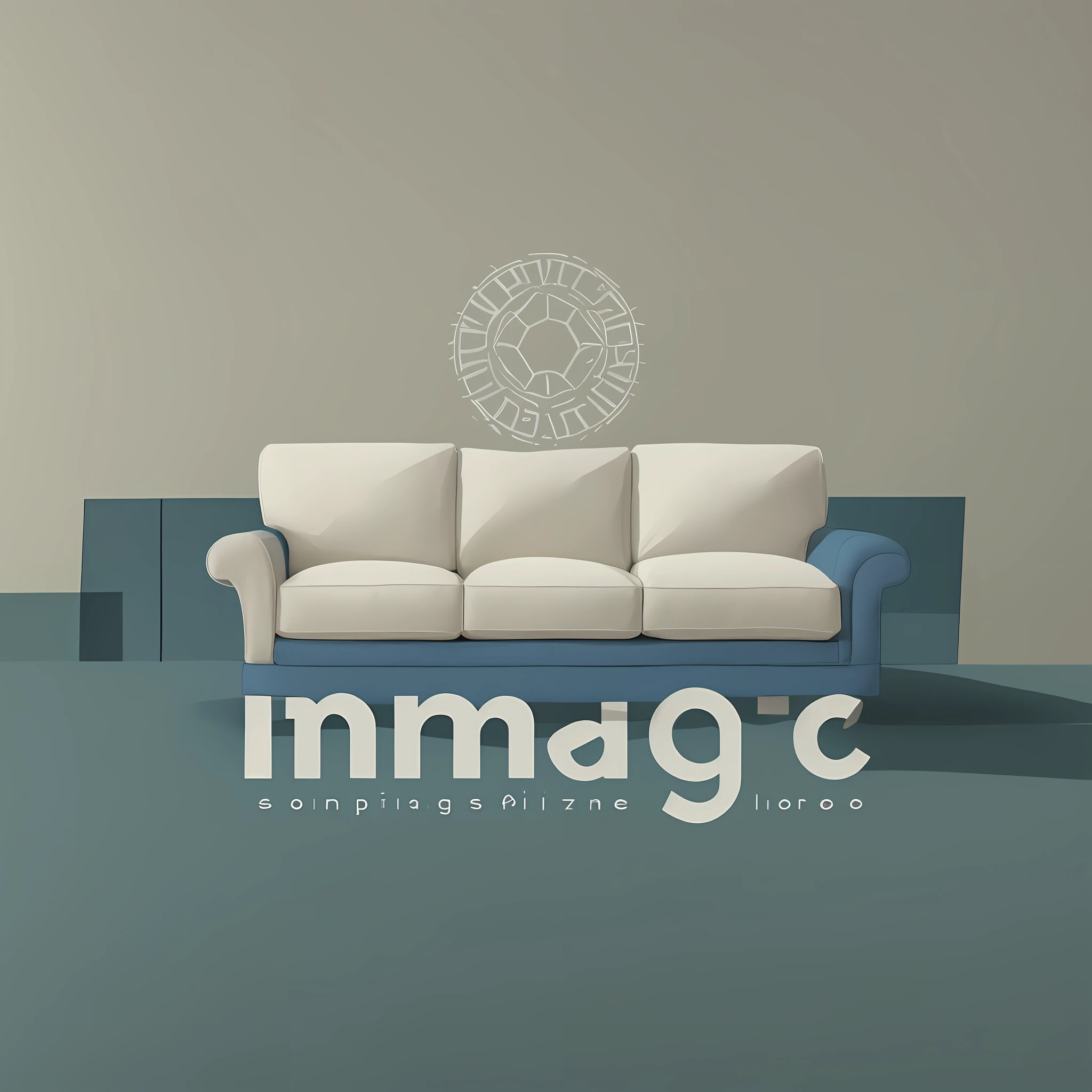 /imagine prompt: A logo for an upholstery sanitizing company with a sofa in a minimalist setting, surrounded by neutral tones and clean lines, evoking a sense of simplicity and sophistication, illustrative style, watercolor on paper --auto --s2
