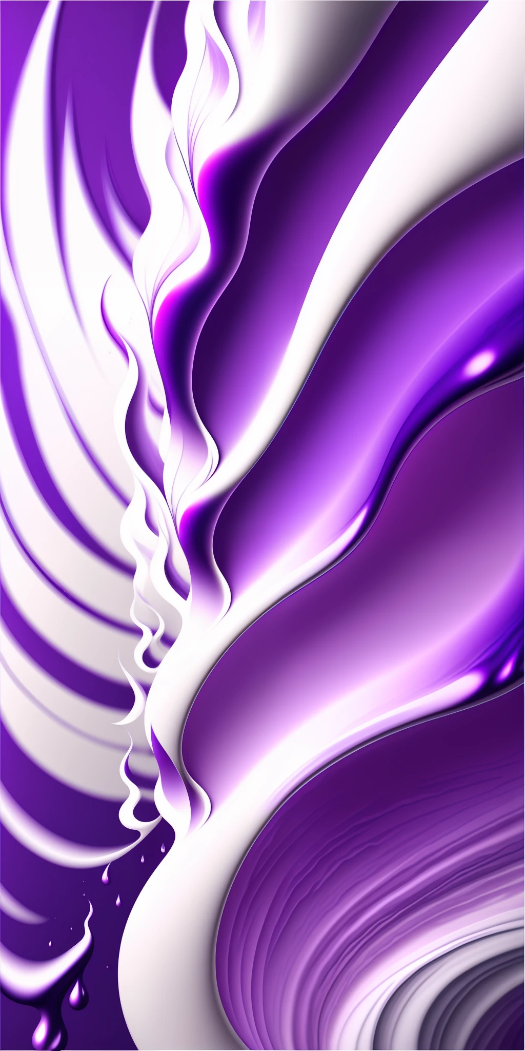Close-up background of white gradient purple explosion of liquid argon powder