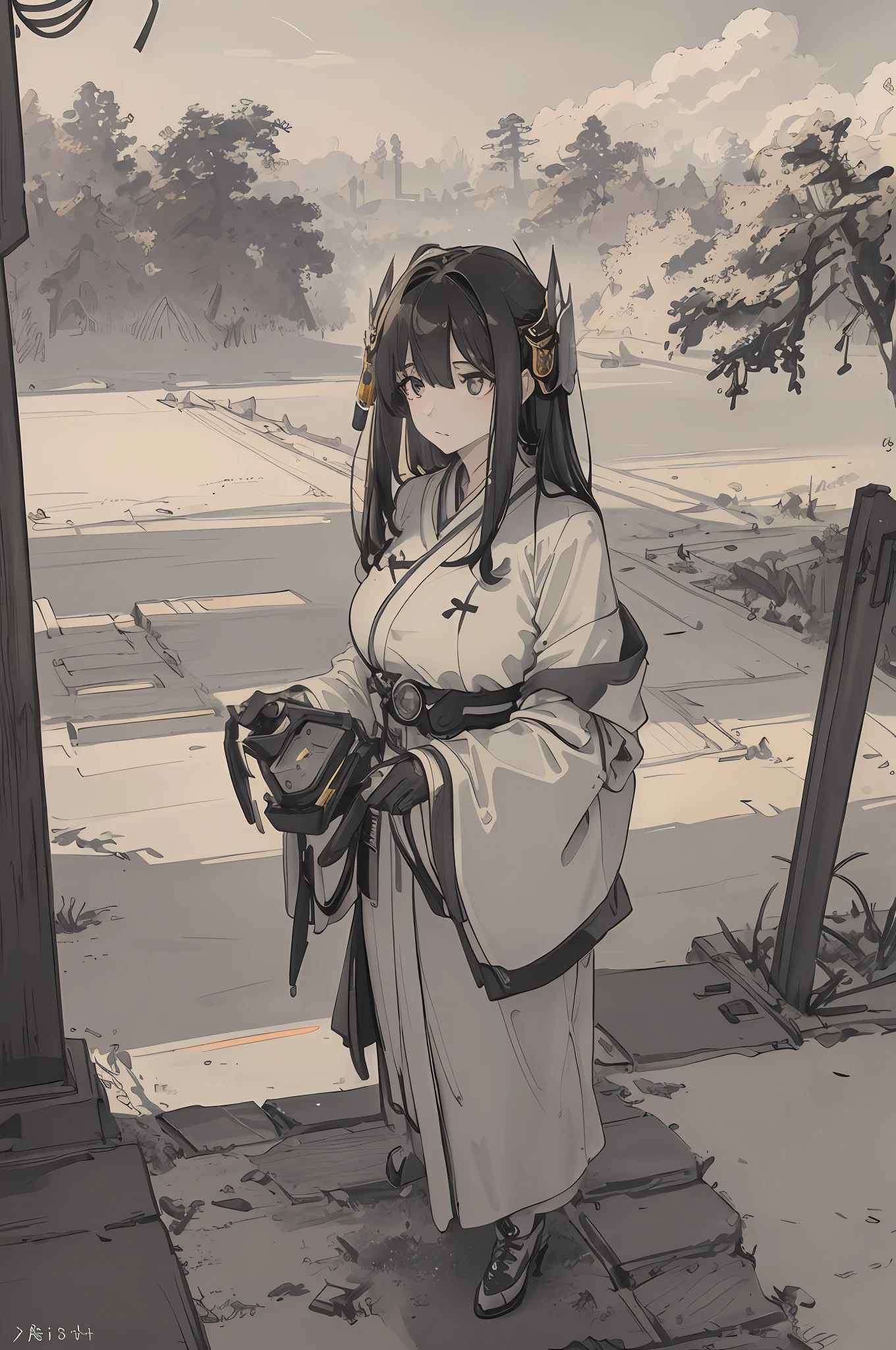 ((Best quality)), ((masterpiece)), (highly detailed:1.3), 3D,Shitu-mecha, beautiful cyberpunk women with her mecha in the ruins of city from a forgoten war, ancient technology,HDR (High Dynamic Range),Ray Tracing,NVIDIA RTX,Super-Resolution,Unreal 5,Subsurface scattering,PBR Texturing,Post-processing,Anisotropic Filtering,Depth-of-field,Maximum clarity and sharpness,Multi-layered textures,Albedo and Specular maps,Surface shading,Accurate simulation of light-material interaction,Perfect proportions,Octane Render,Two-tone lighting,Low ISO,White balance,Rule of thirds,Wide aperature,8K RAW,Efficient Sub-Pixel,sub-pixel convolution,luminescent particles,light scattering,Tyndall effect