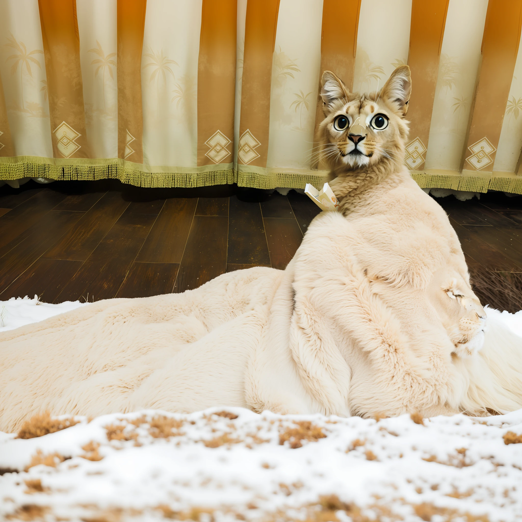 Warm lion