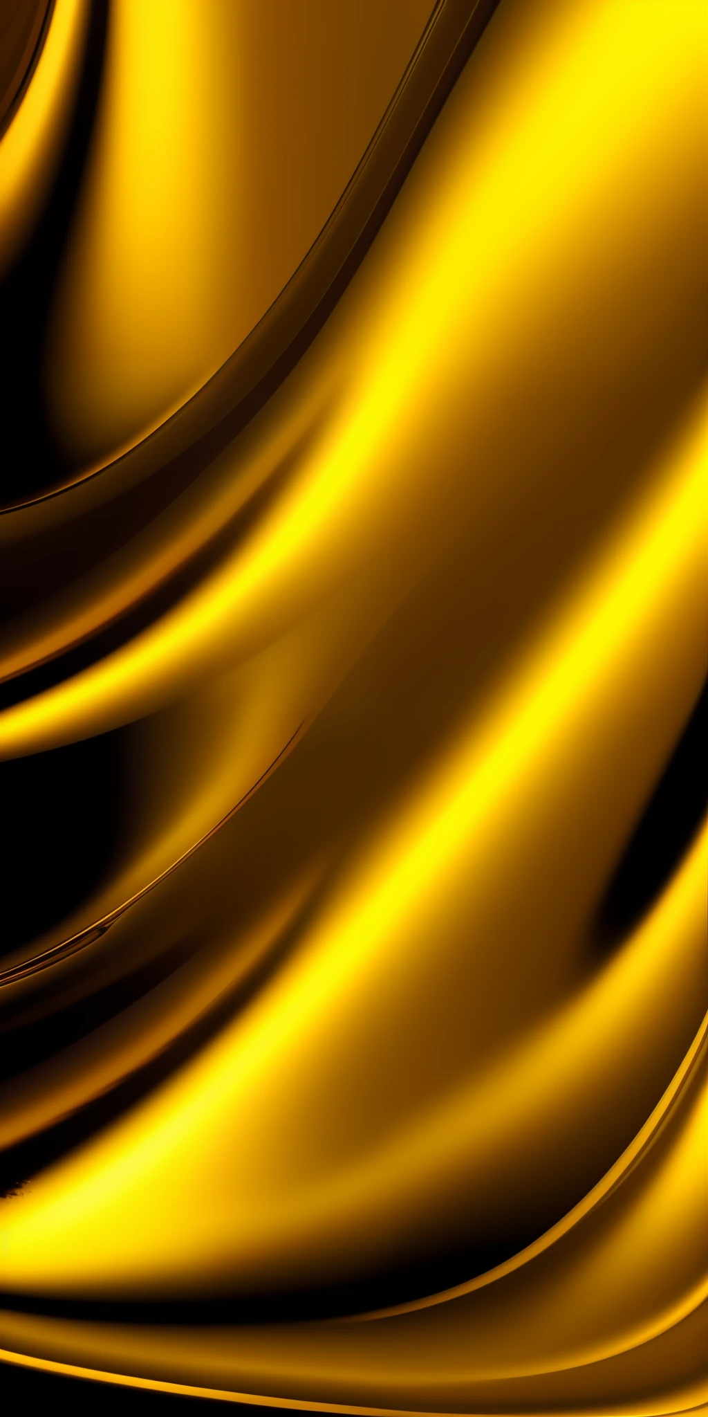 A close-up of a background of shiny liquid gold colors gradient in golden white with black
