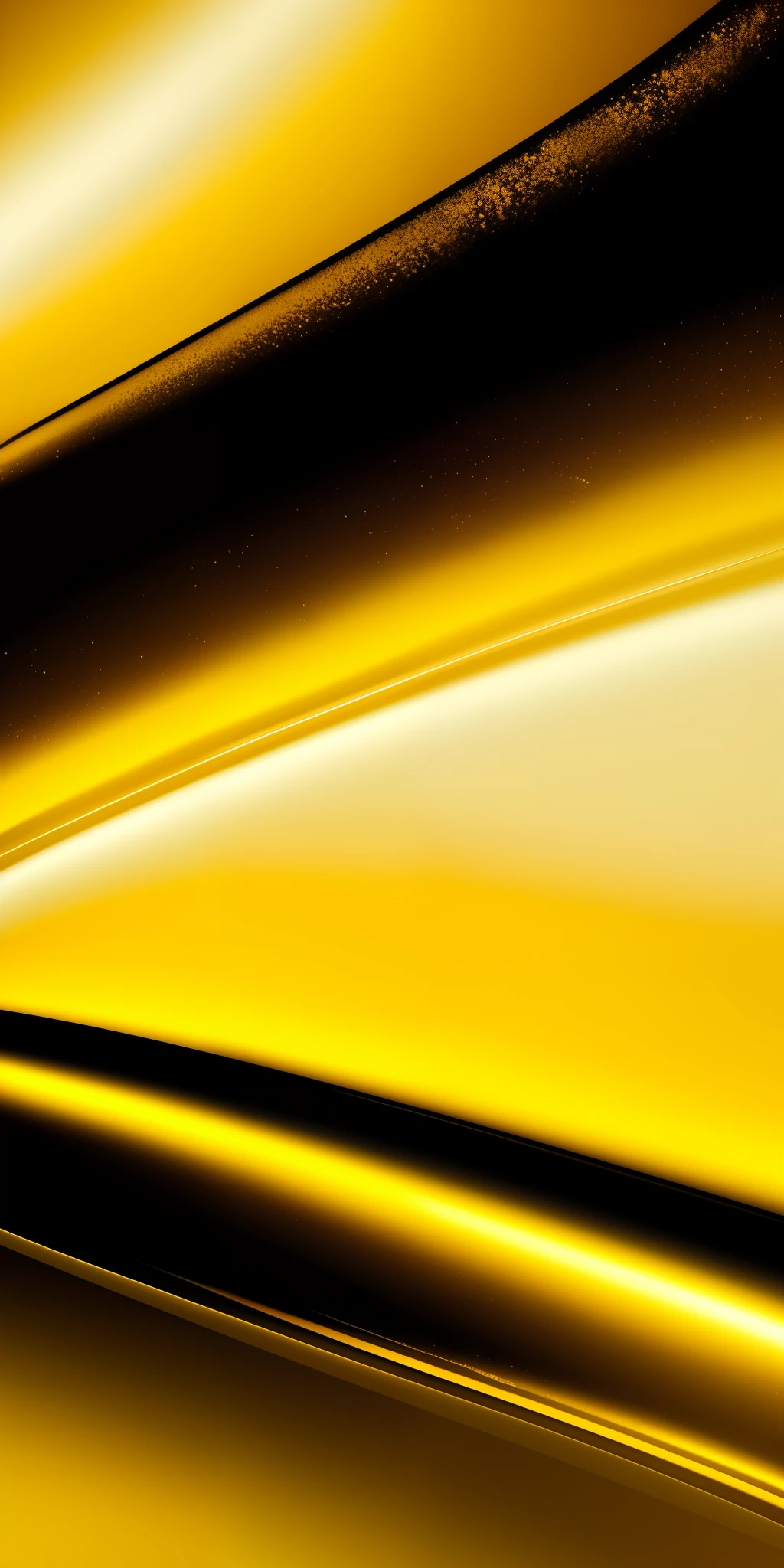 A close-up of a background of shiny liquid gold colors gradient in golden white with black