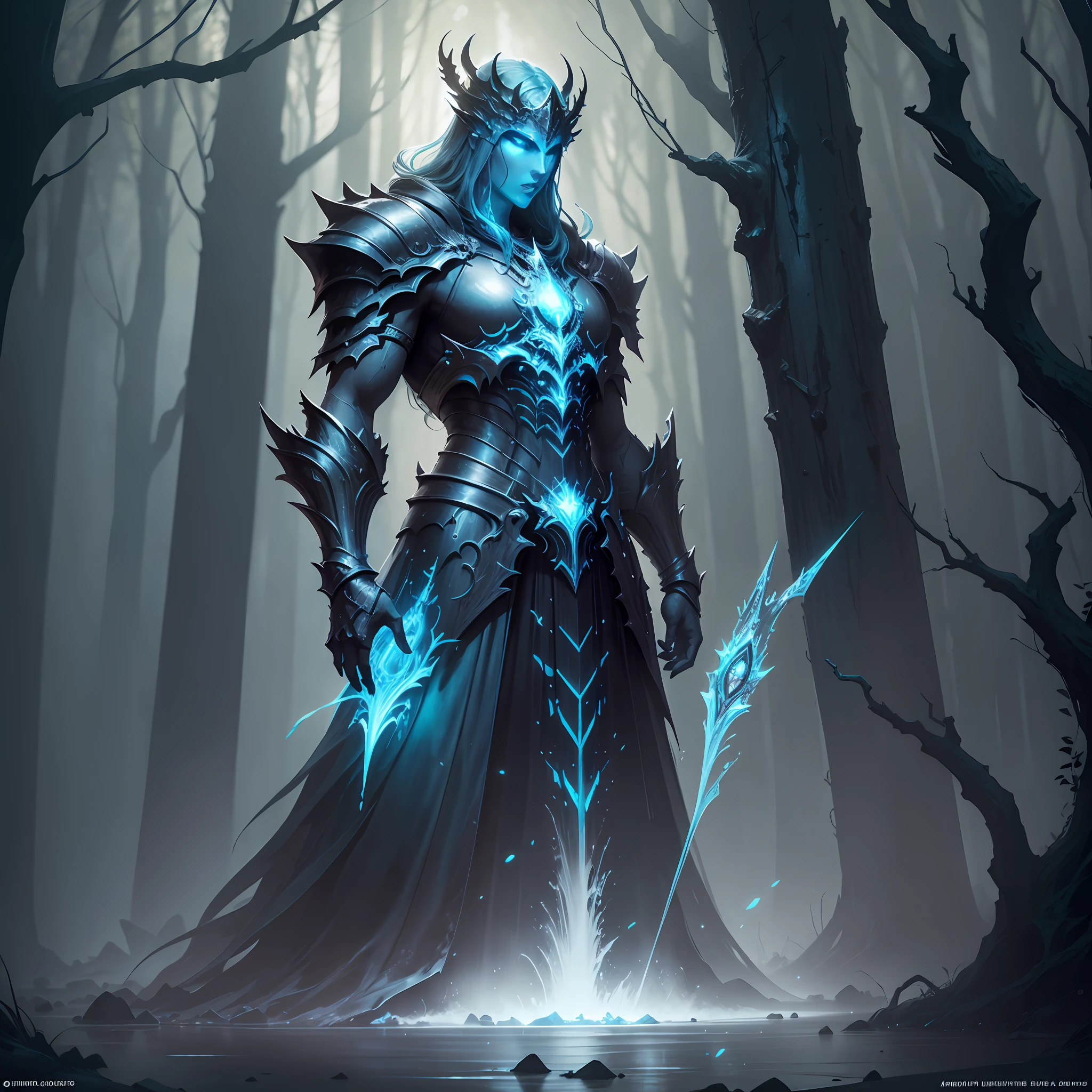arafed image of a fountain in a dark forest with a light shining, infinity blade concept art, dramatic concept art, dramatic lighting. concept art, elegant cinematic fantasy art, epic cinematic concept art, dark soul concept art, epic fantasy concept art, stunning concept art, dark souls concept art, dark fantasy concept art, concept-art, concept - art --auto --s2
