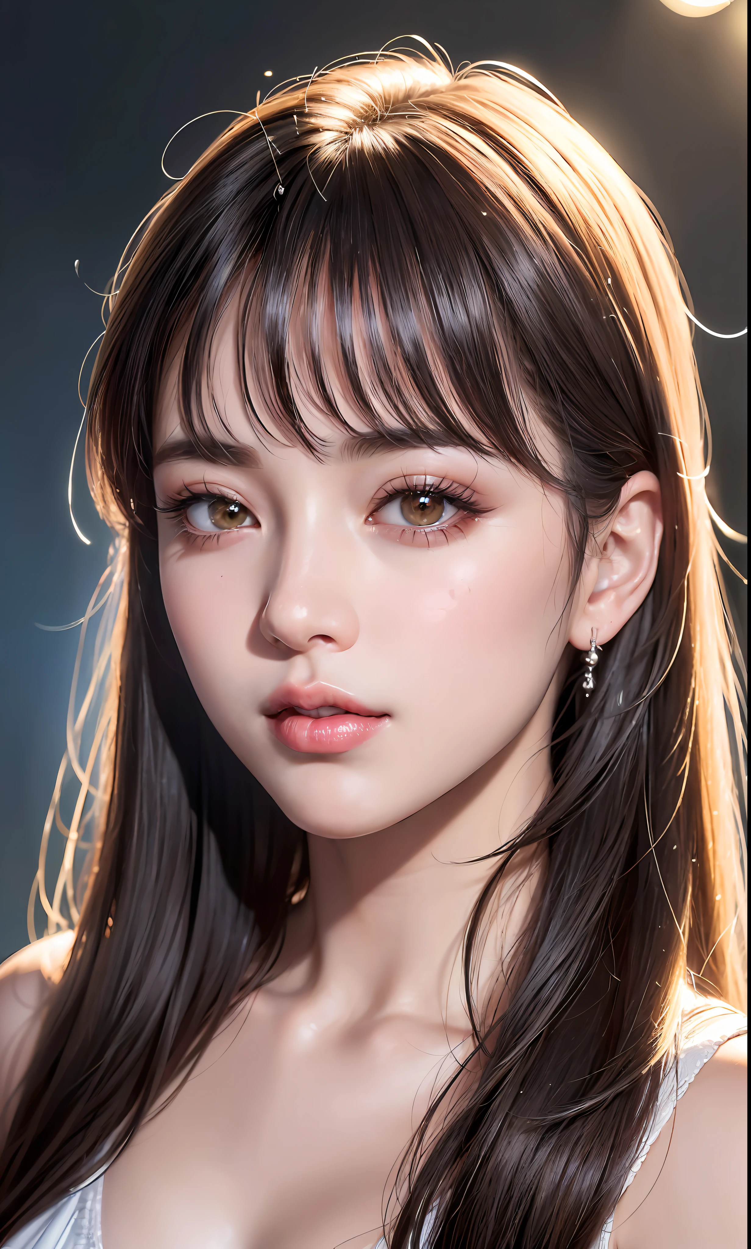 (8k, RAW photo, photorealistic:1.25) ,( lipgloss, eyelashes, gloss-face, glossy skin, best quality, ultra highres, depth of field, chromatic aberration, caustics, Broad lighting, natural shading,Kpop idol) looking at viewer with a serene and goddess-like happiness, a Greek goddess, elegant