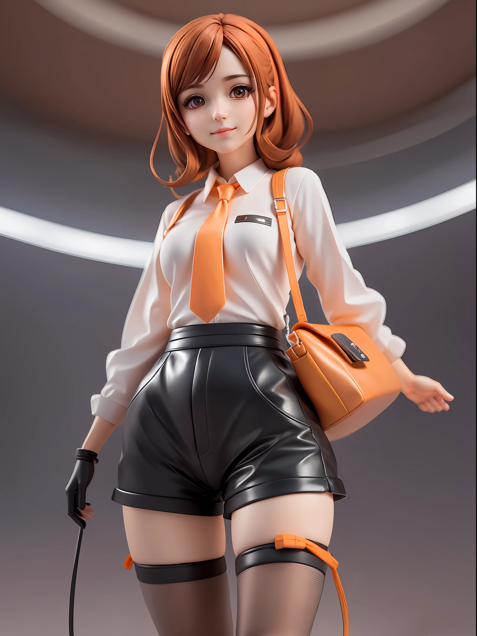 nemona, white collared shirt, (orange necktie), (orange shorts) ,black pantyhose, sneakers ,bag ,black glove,1girl,chibi, [realistic], [3d], (3dcg), ((octane render)), smile, full body
BREAK
(8k, RAW photo, best quality, masterpiece:1.2), ultra high res, (((realistic, photo-realistic))), professional lighting, detailed lighting, professional photography, fisheye, dynamic angle, high quality, high res, extremely detailed, bloom
BREAK
depth of field, sketch, sharp focus, soft lighting, good composition, god light highlight, detailed, (((photorealistic details))), detailed skin, to8contrast style