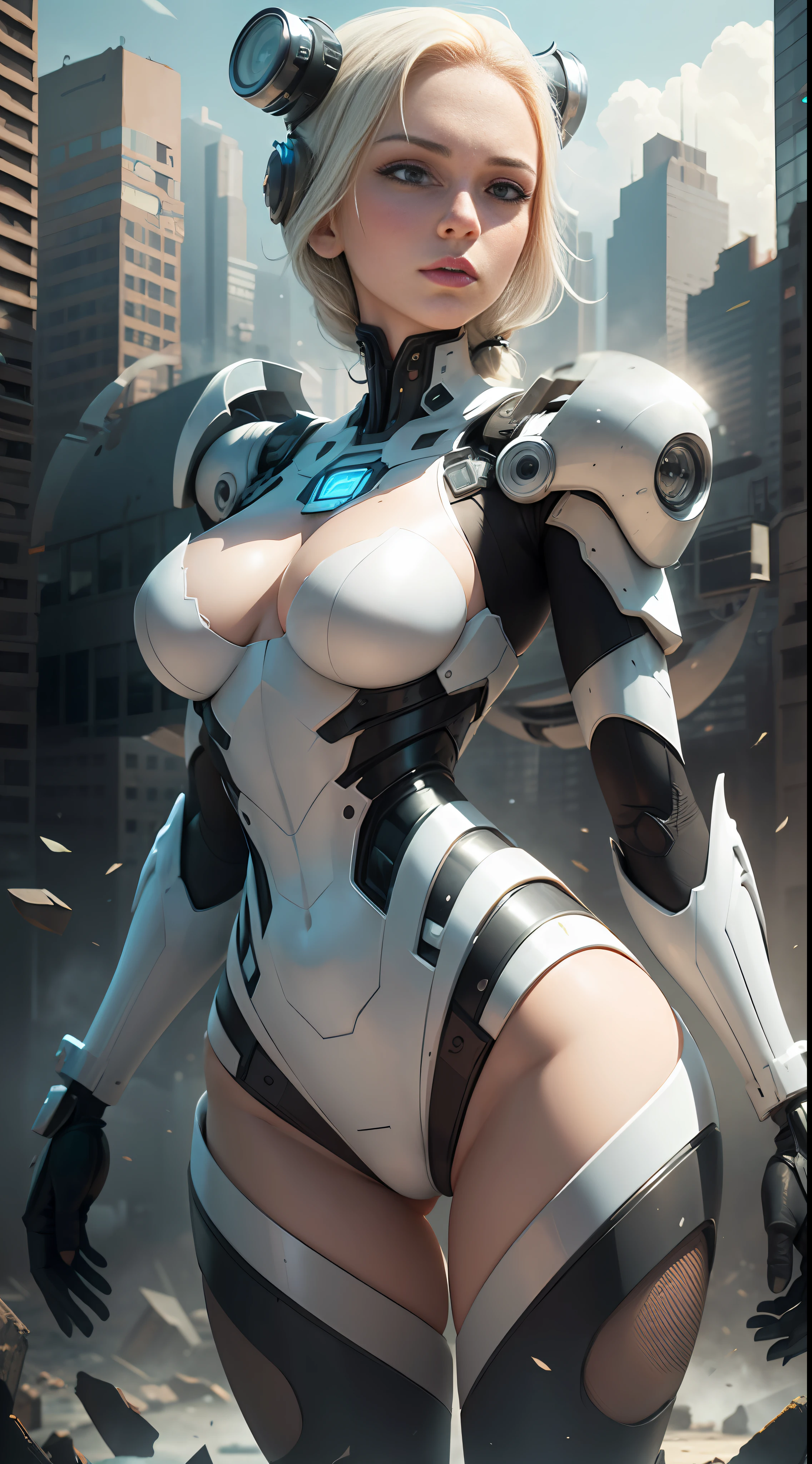 (1girl:1.3), solo, __body-parts__, official art, unified 8k wallpaper, super detailed, beautiful and aesthetic, beautiful, masterpiece, best quality, raw, masterpiece, super fine photo, best quality, super high resolution, photorealistic realism, sunlight, full body portrait, amazing beauty, dynamic pose, delicate face, vibrant eyes, (viewed from the front) complex 3d rendering very detailed beautiful ceramic silhouette female robot face, robot, Robot parts, very detailed abandoned warehouse background, detailed face, detailed complex busy background, messy, gorgeous, milky white, highly detailed skin, realistic skin details, visible pores, sharp focus, volumetric fog, 8k uhd, DSLR camera, high quality, film grain, fair skin, photo realism, lomography, huge metropolis in future dystopia, seen from below, translucent --auto --s2