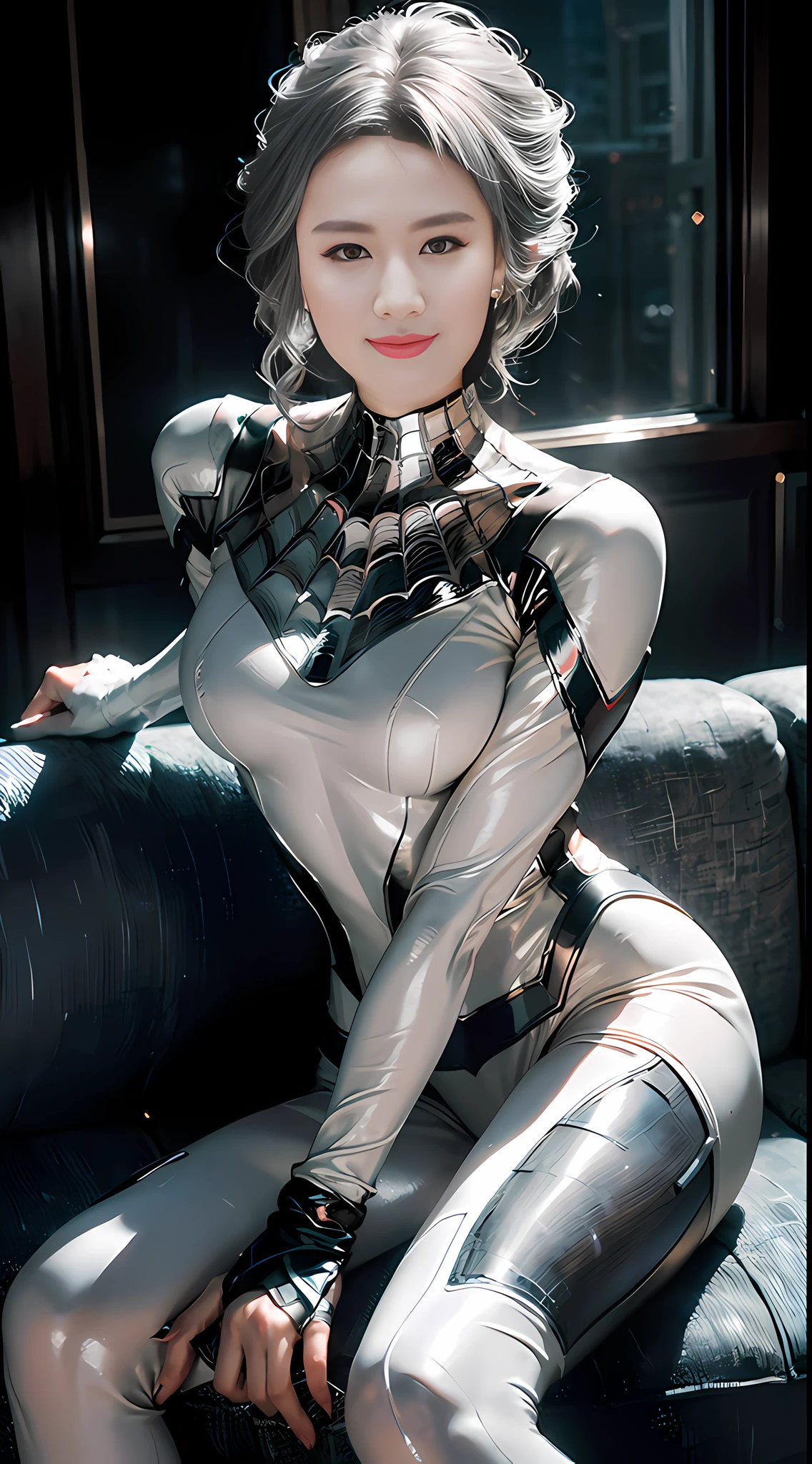 Asian girl face, best quality, masterpiece photo realistic style --auto --s2